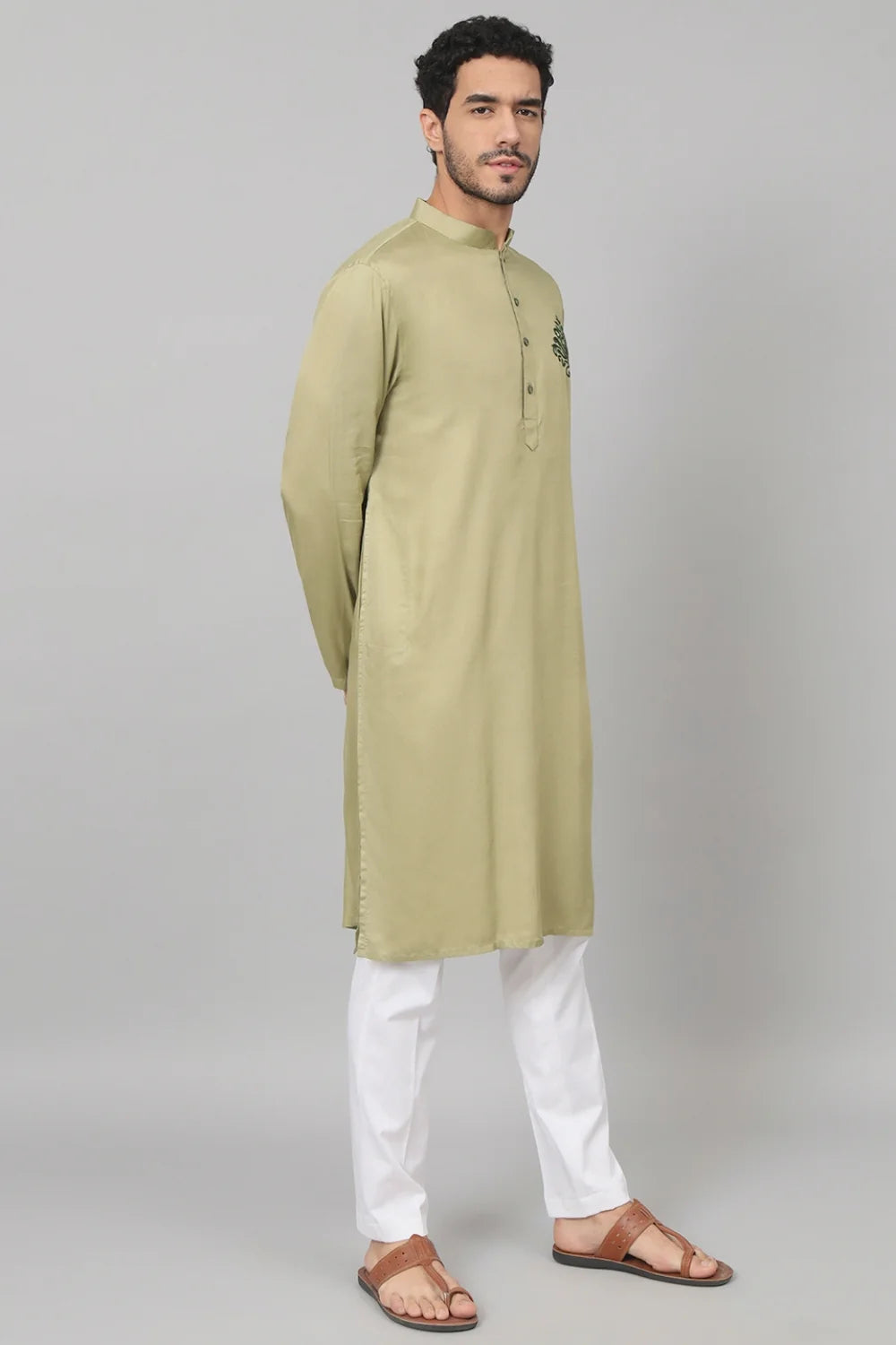 Laurel embroidered cotton Kurta