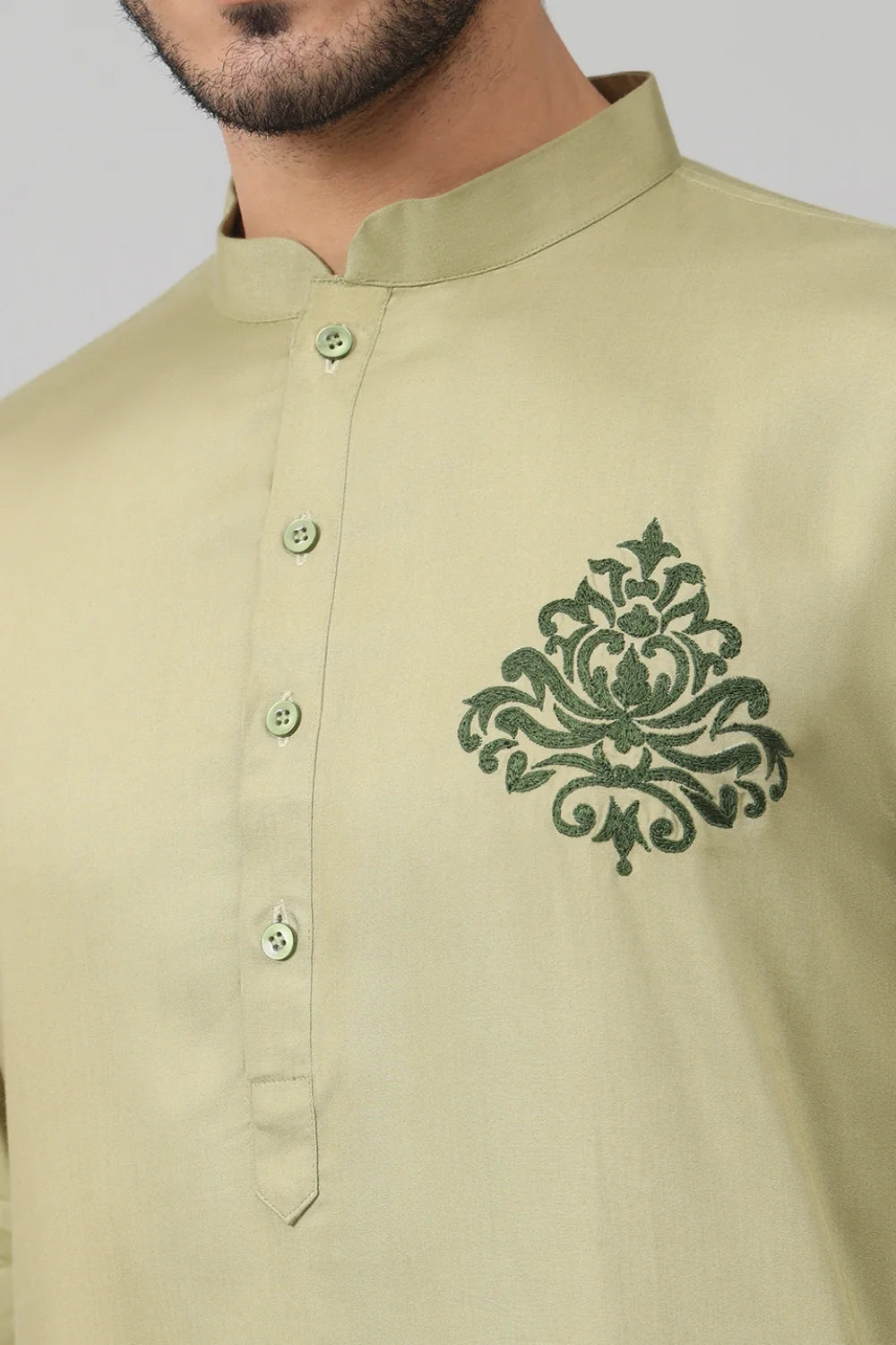 Laurel embroidered cotton Kurta