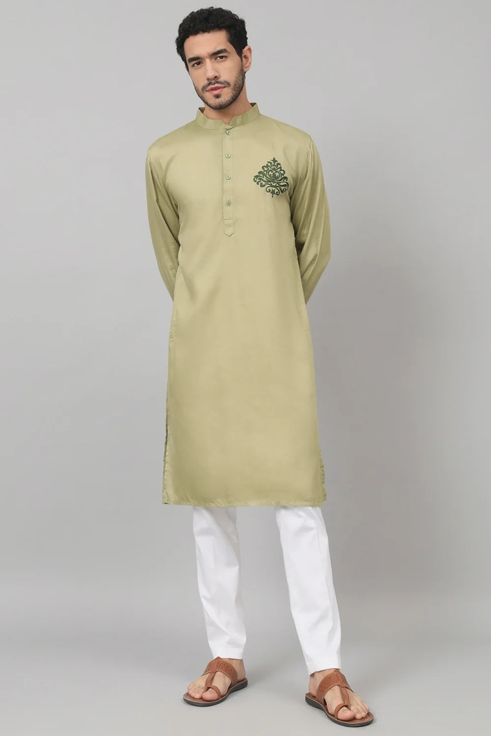 Laurel embroidered cotton Kurta
