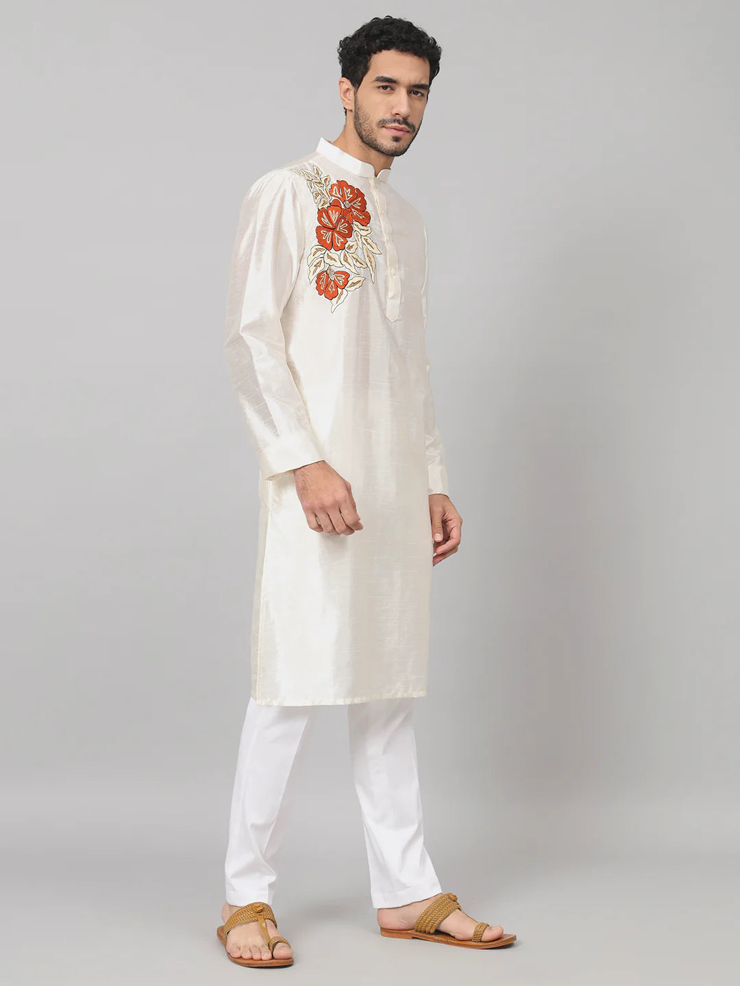 Beju Gilded burst Classic silk Kurta