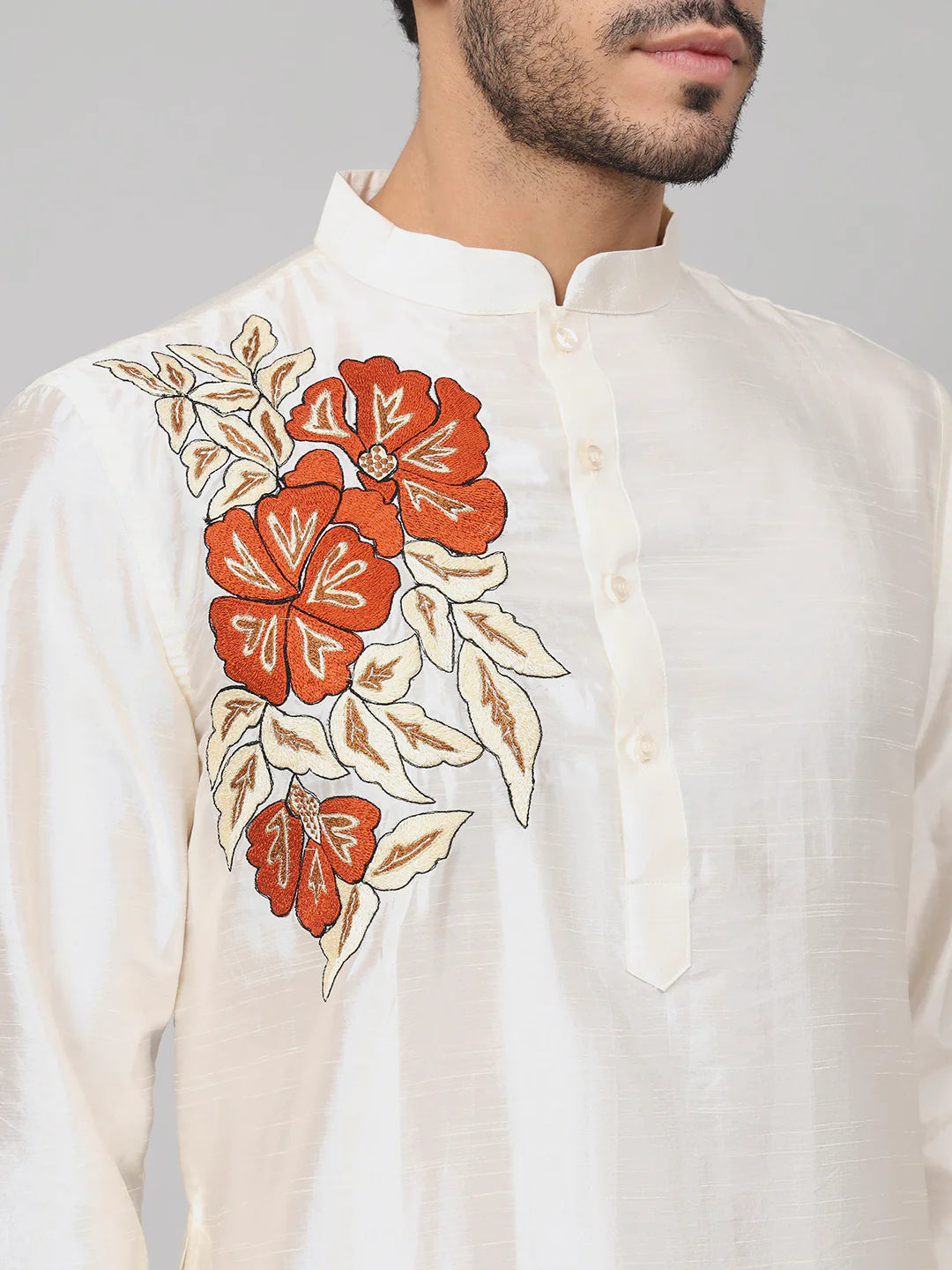 Beju Gilded burst Classic silk Kurta