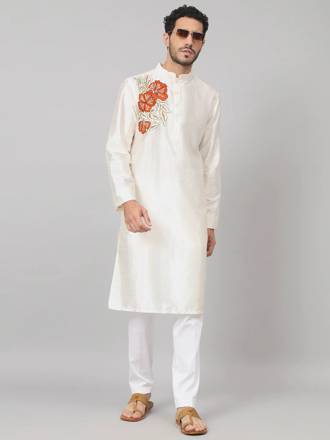Beju Gilded burst Classic silk Kurta