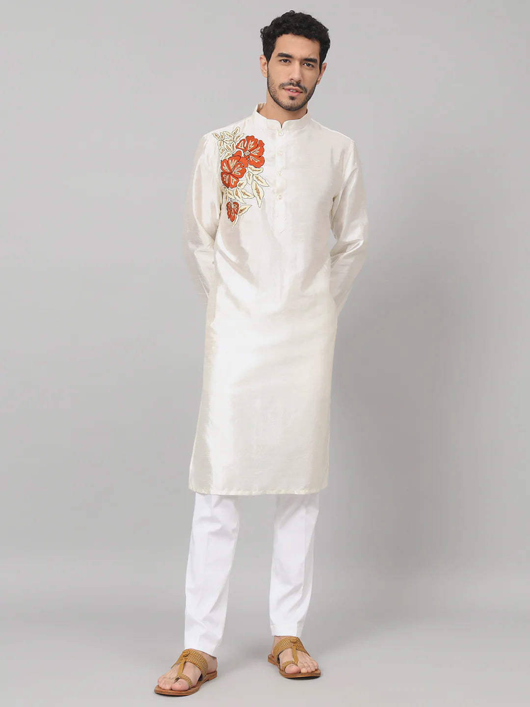 Beju Gilded burst Classic silk Kurta