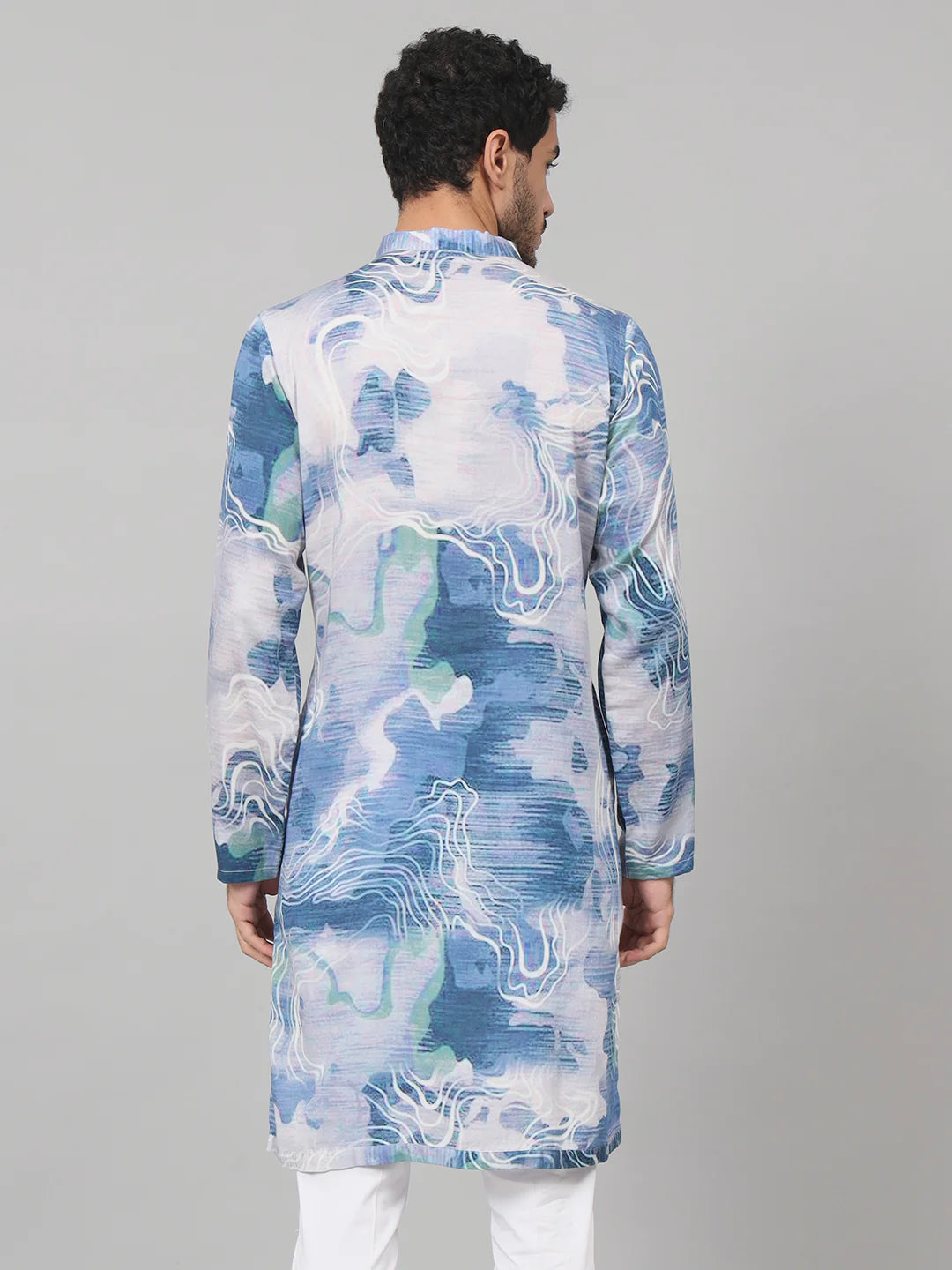 Marble Print Cotton Kurta