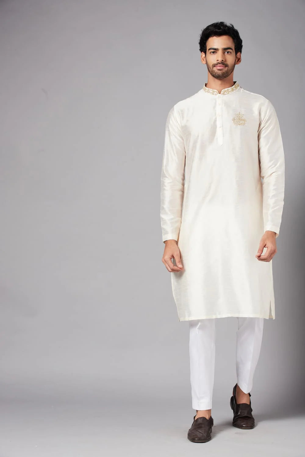 Ecru Basik Kurta