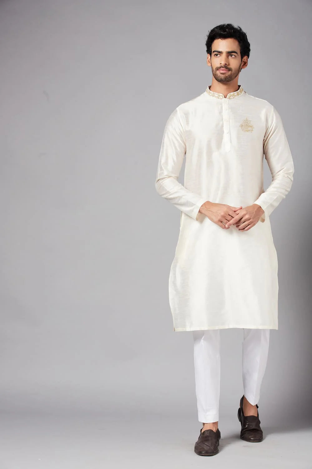 Ecru Basik Kurta
