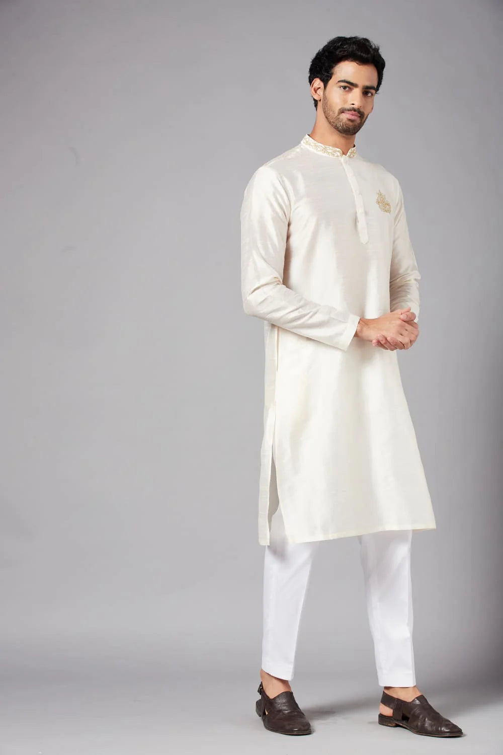 Ecru Basik Kurta