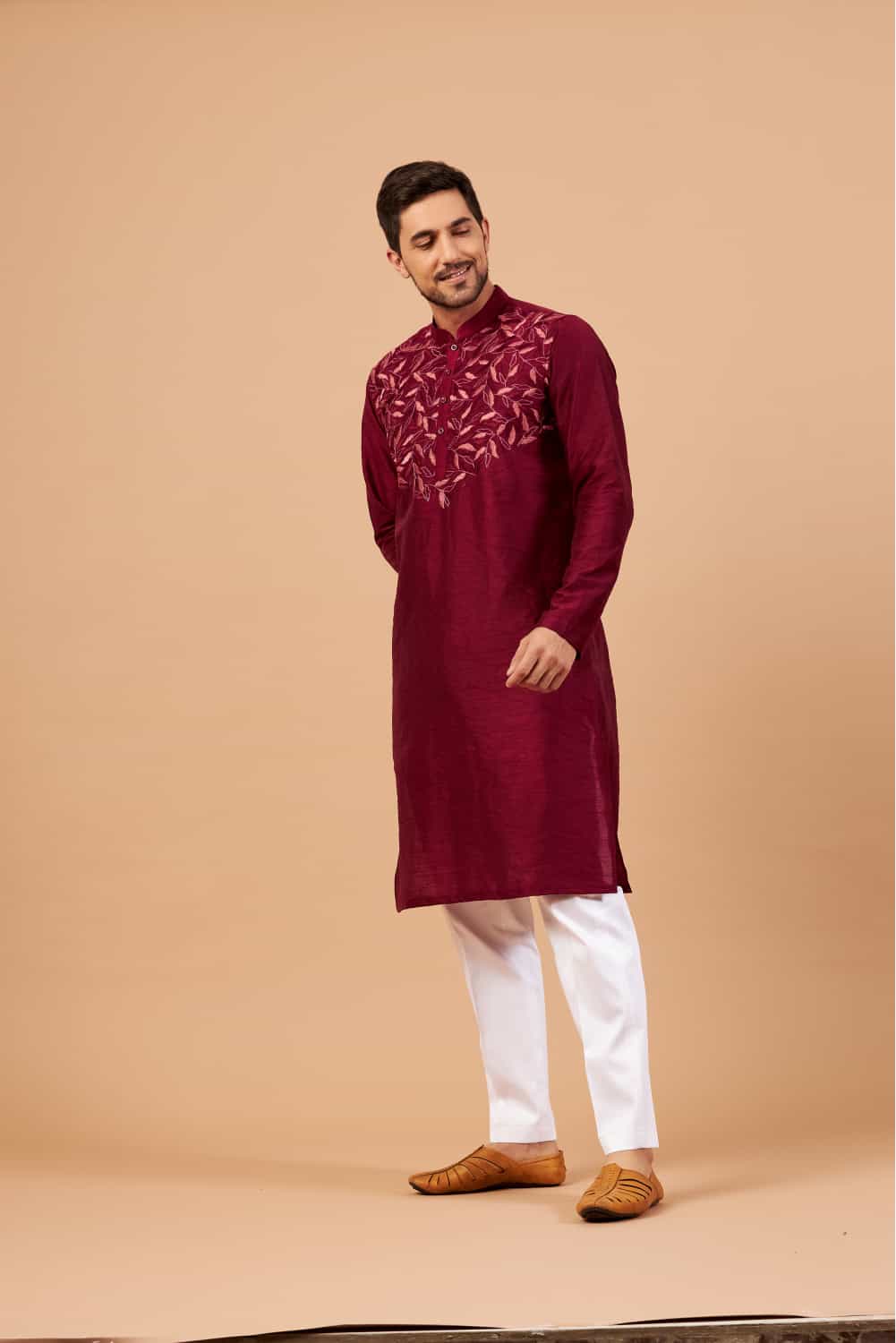 Leafy Motif Kurta