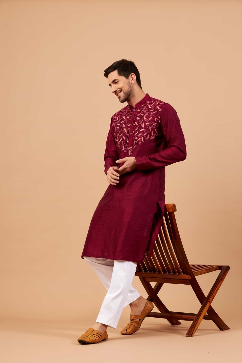 Leafy Motif Kurta