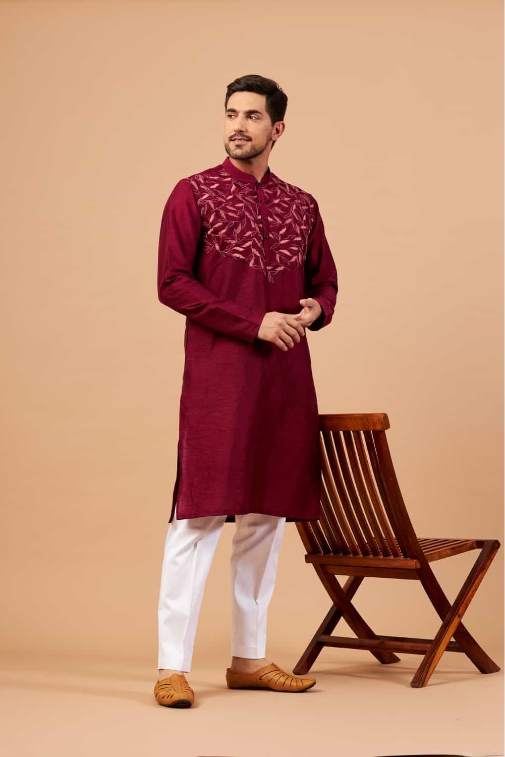 Leafy Motif Kurta