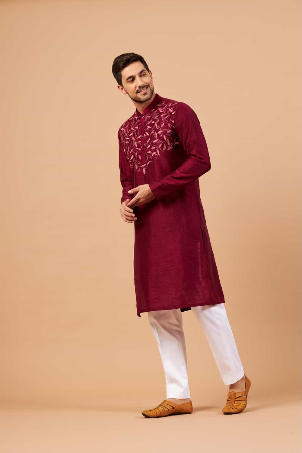 Leafy Motif Kurta