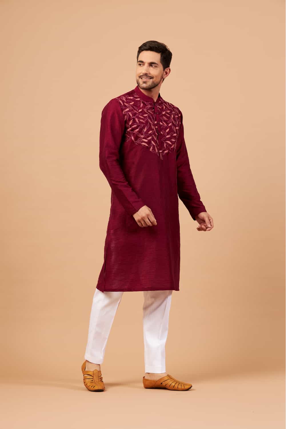 Leafy Motif Kurta