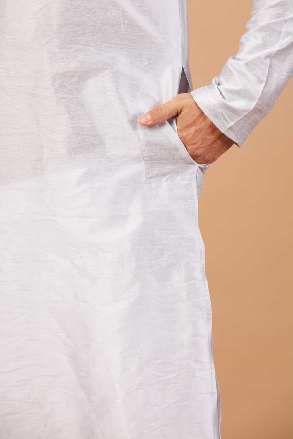 Manatee Basik Kurta Cadet Grey Coloured