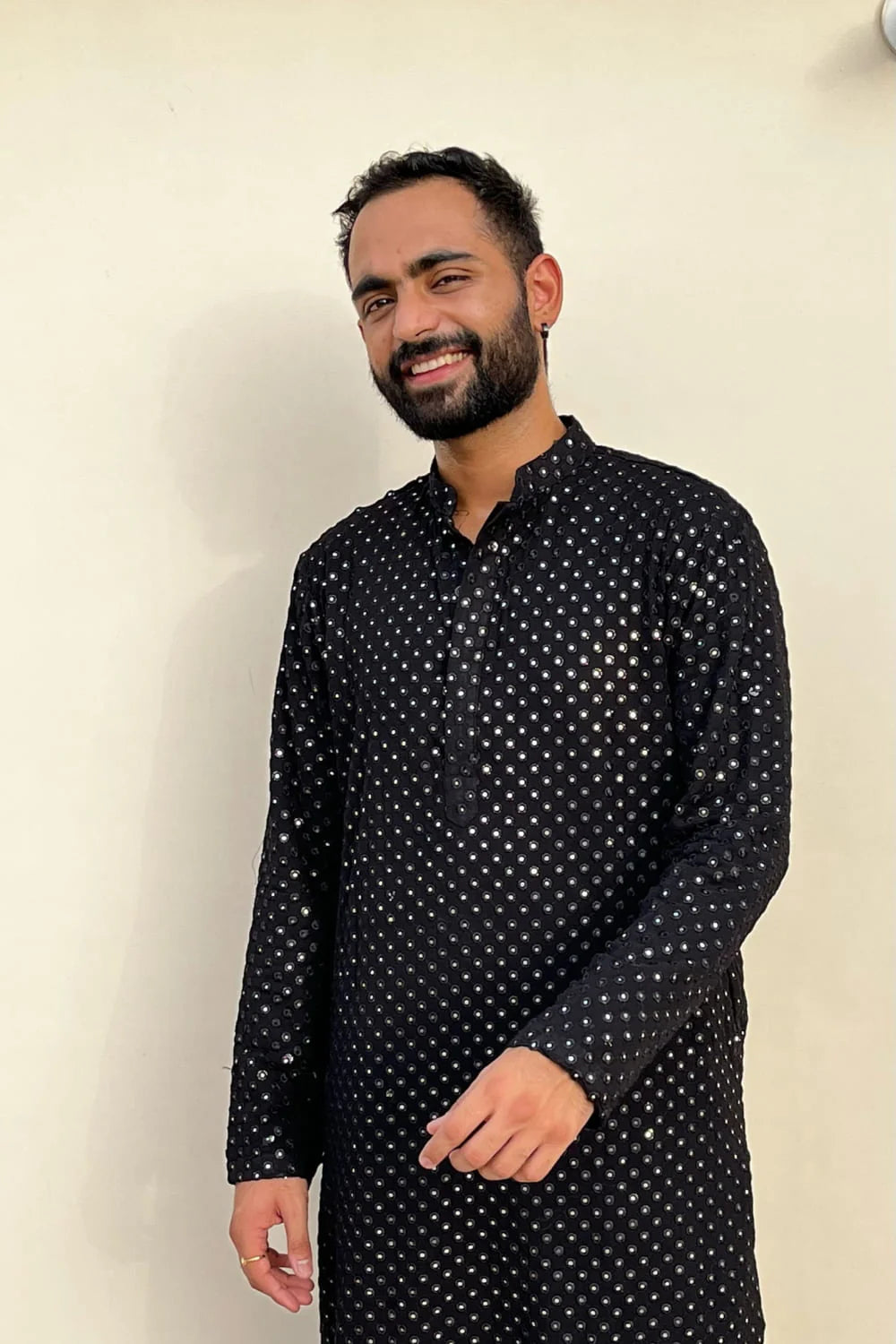 Black Mirror Work Kurta