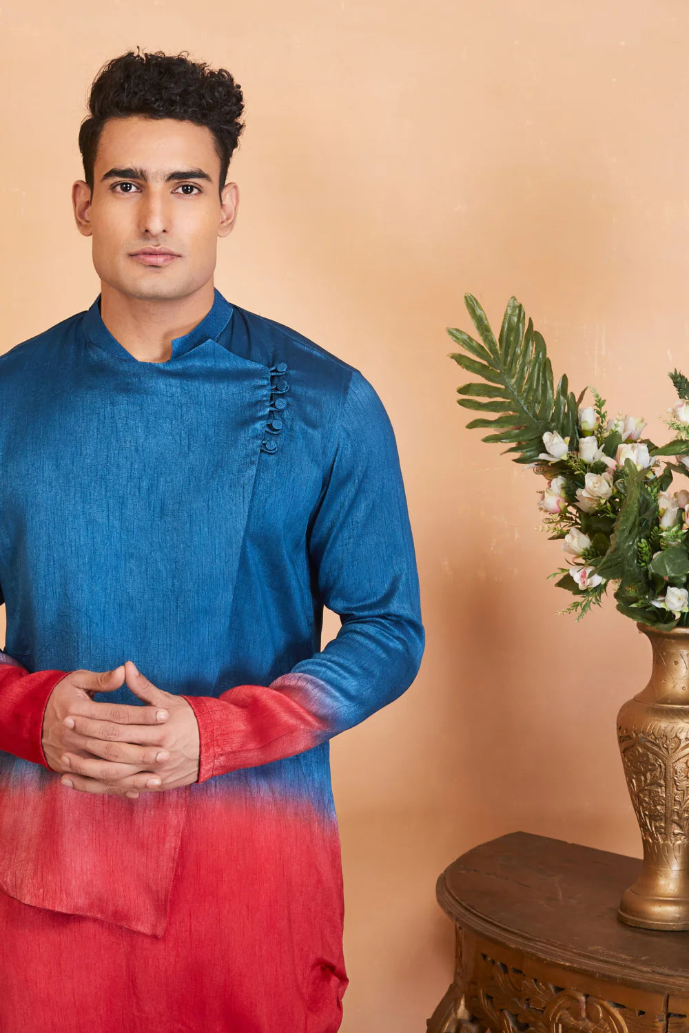 Radical Marino Ombre Kurta with Flap