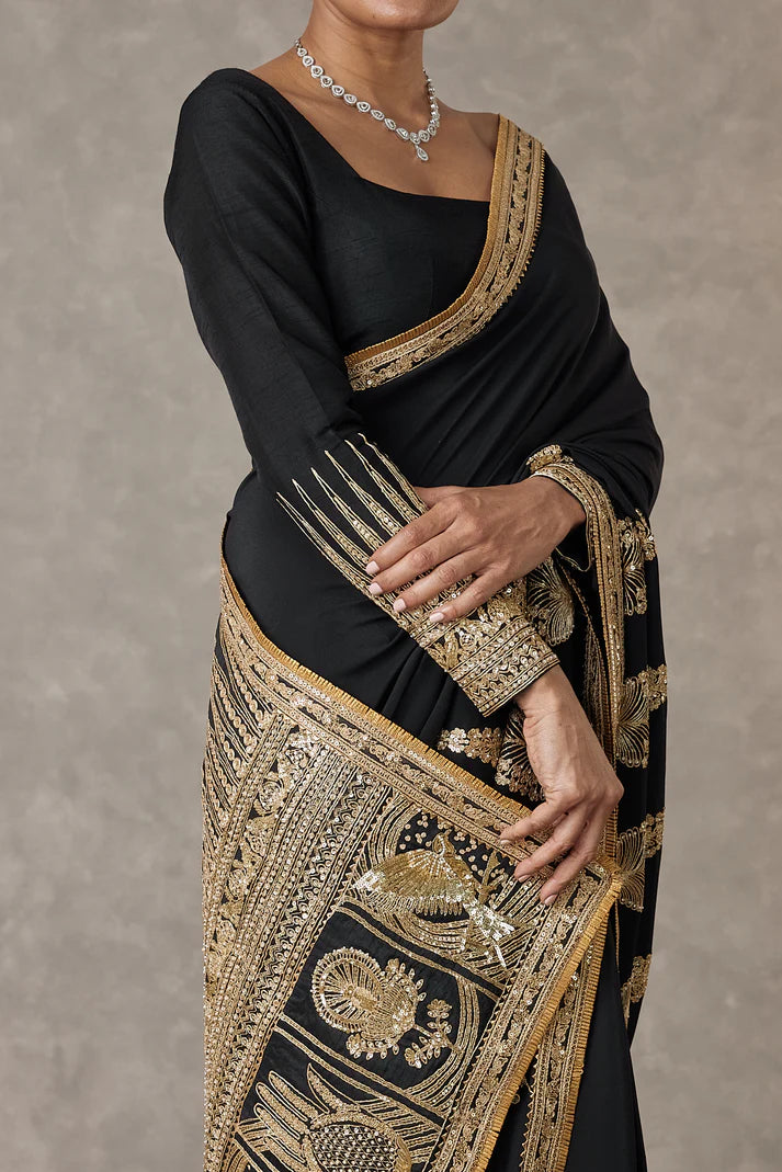 Black 'Son-Patti' Saree 2