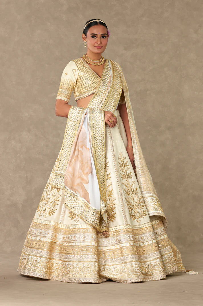 Ivory Neel-Kamal Lehenga Set