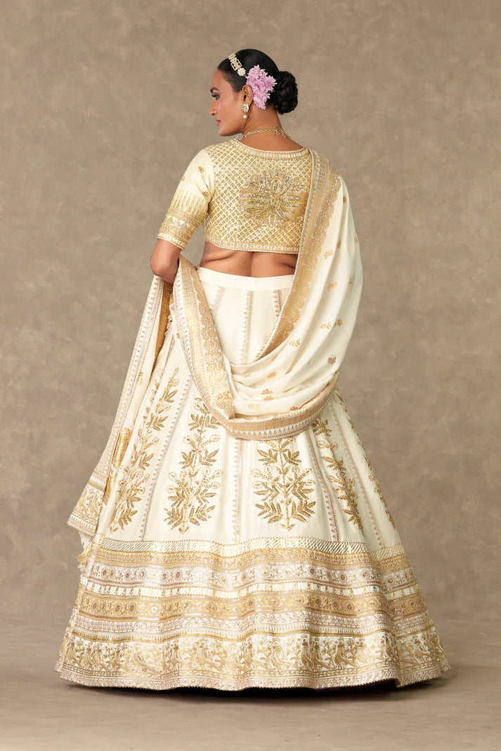 Ivory Neel-Kamal Lehenga Set