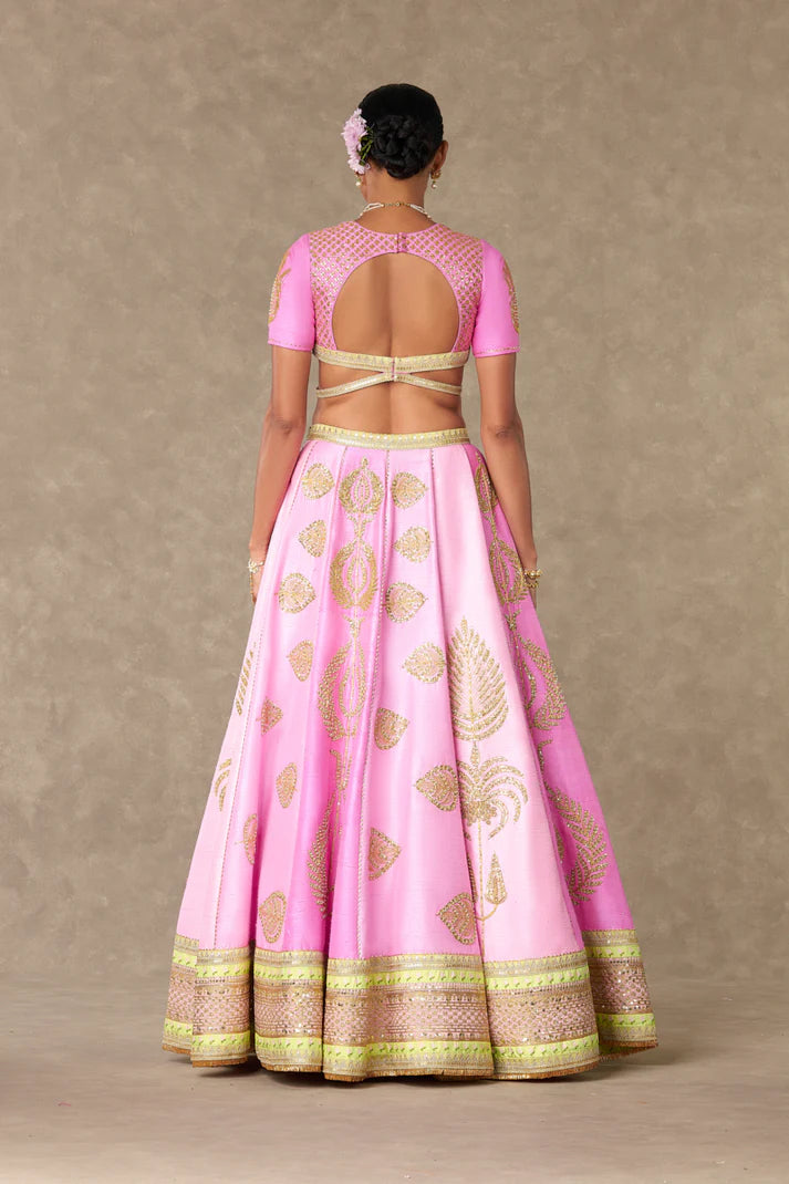 BARFI PINK SITARA DIL LEHENGA SET