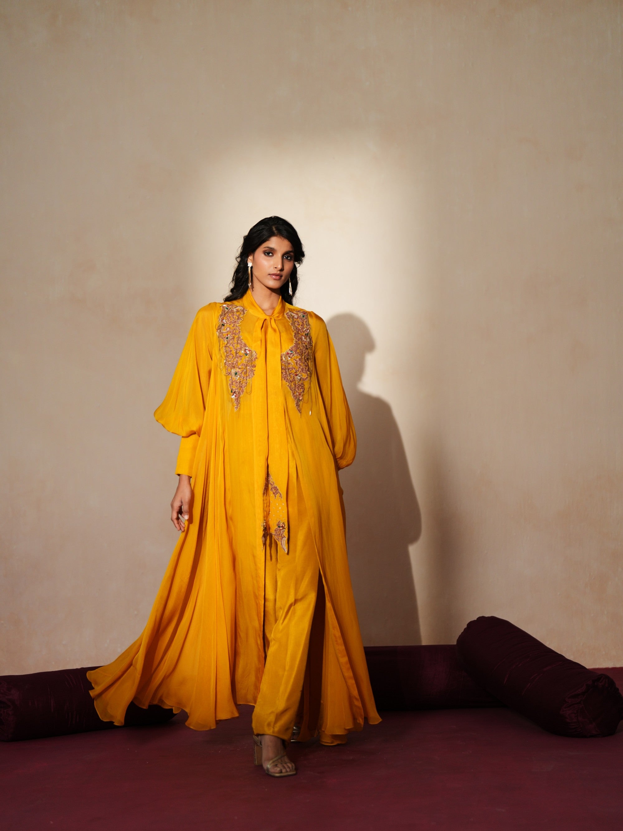 Roshni cape jacket set
