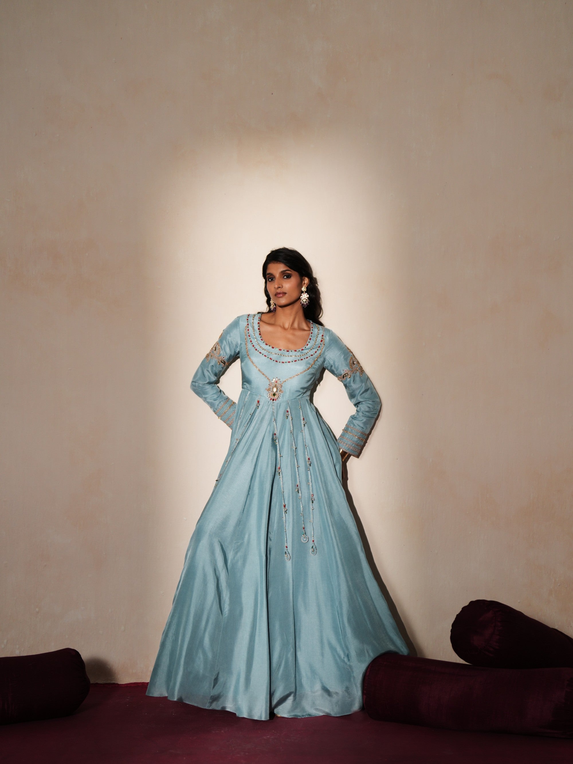 Surahi Anarkali gown