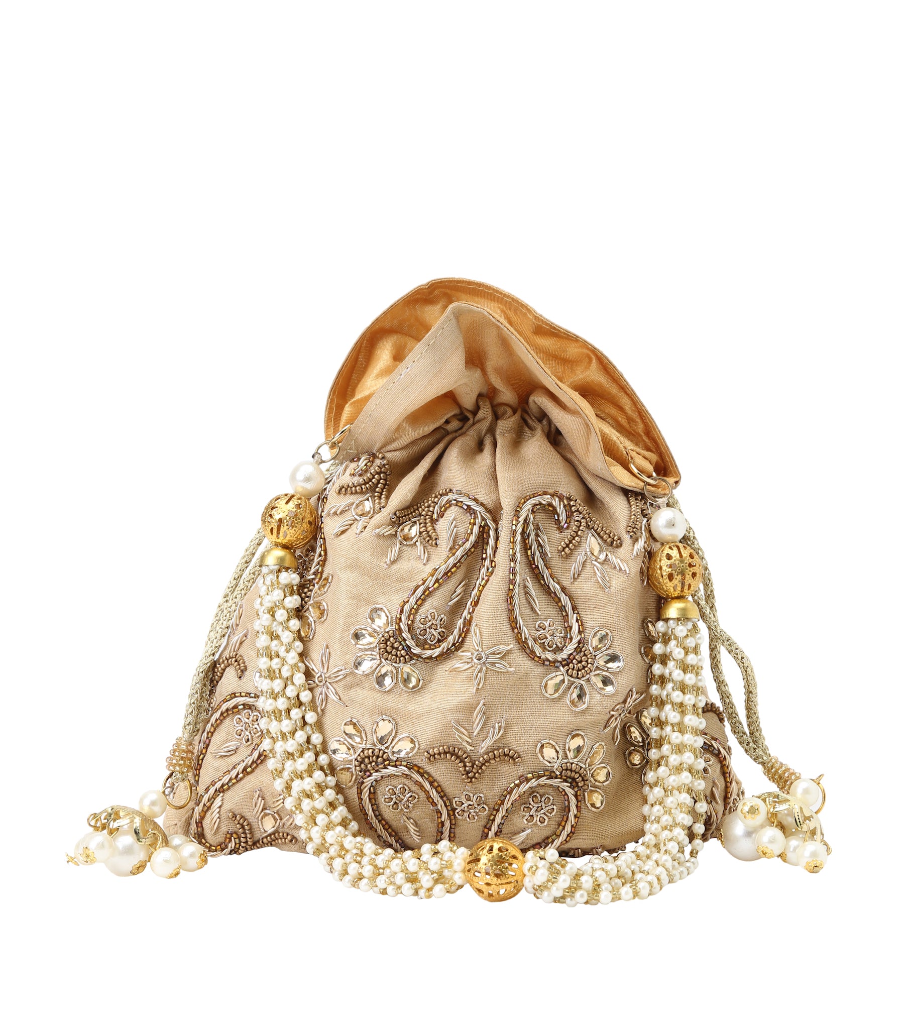 Paisley gold potli