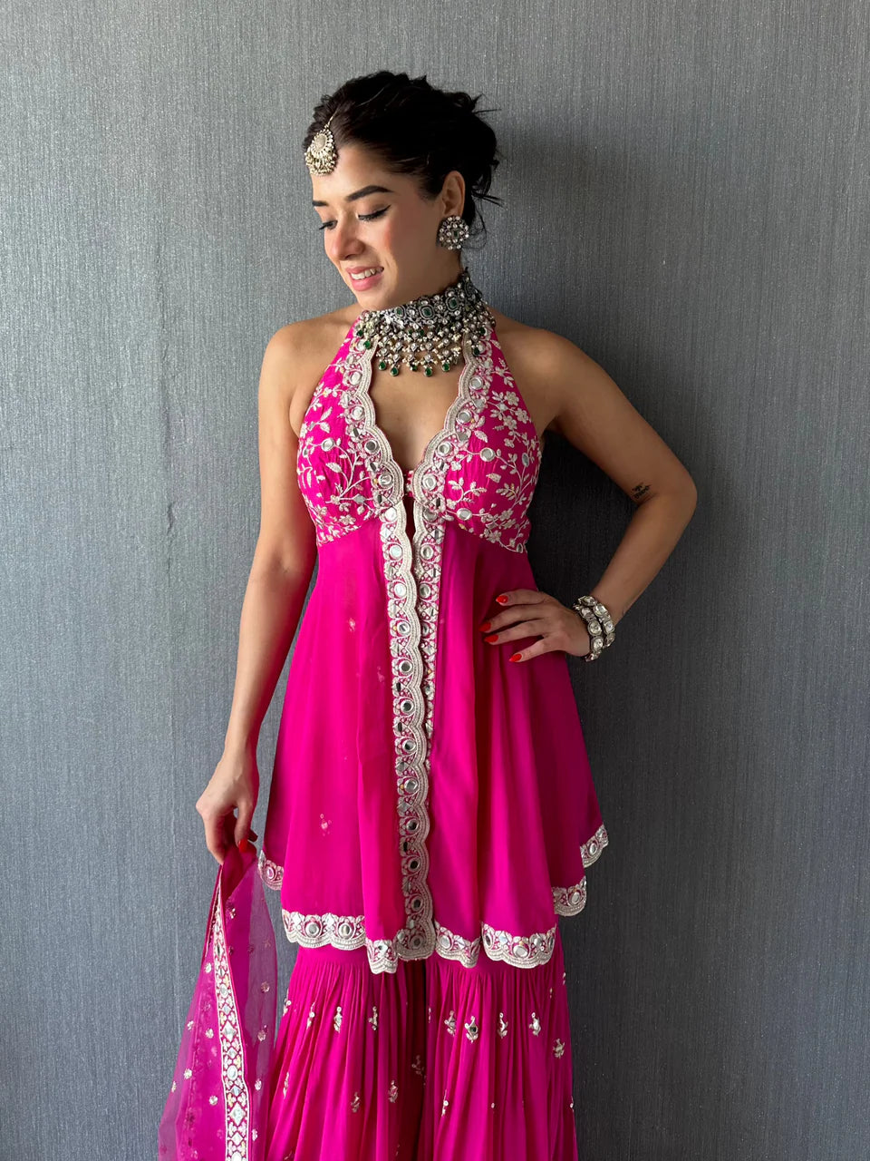 Sukhmani in Eila Sharara Set