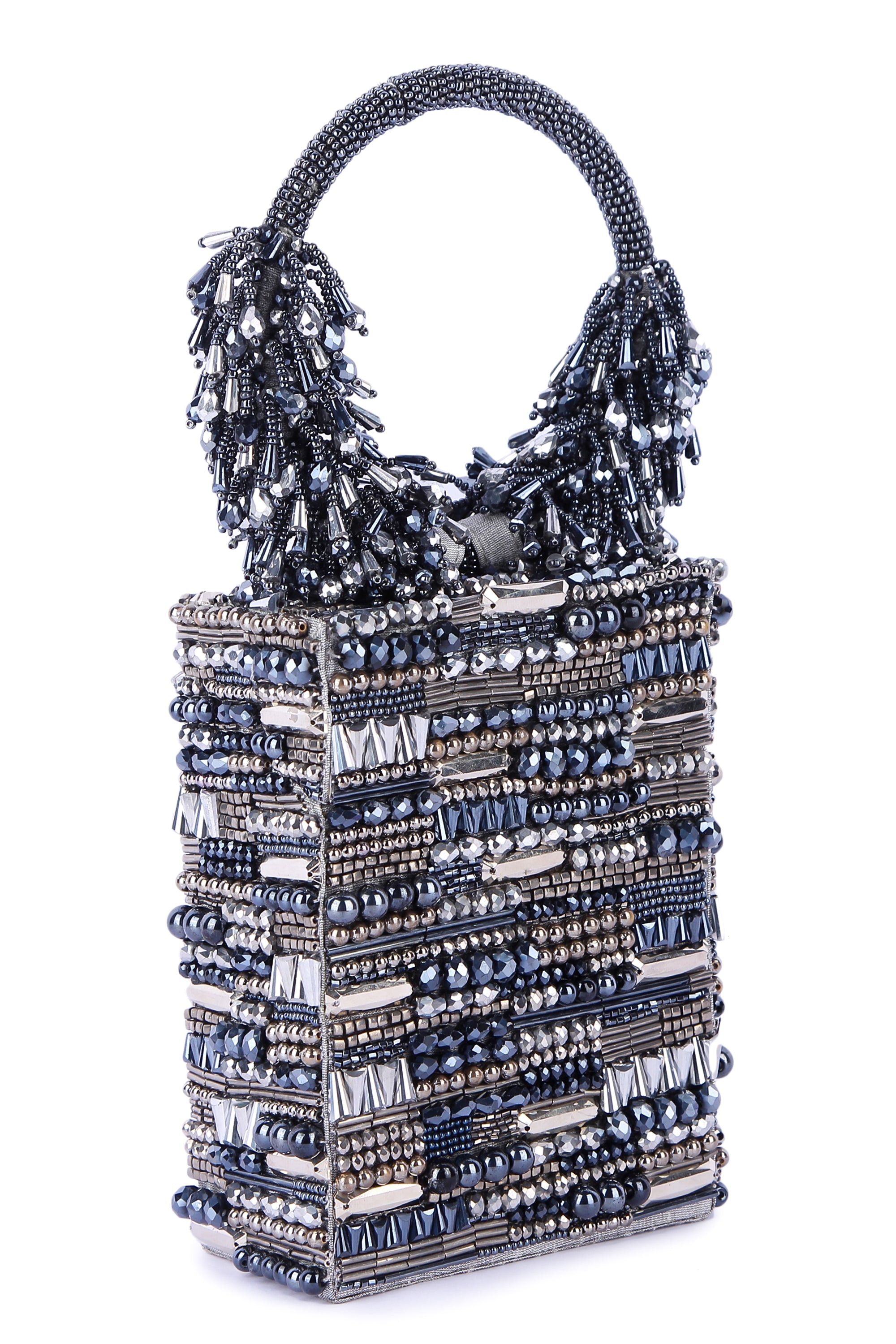 jhumroo grey clutch