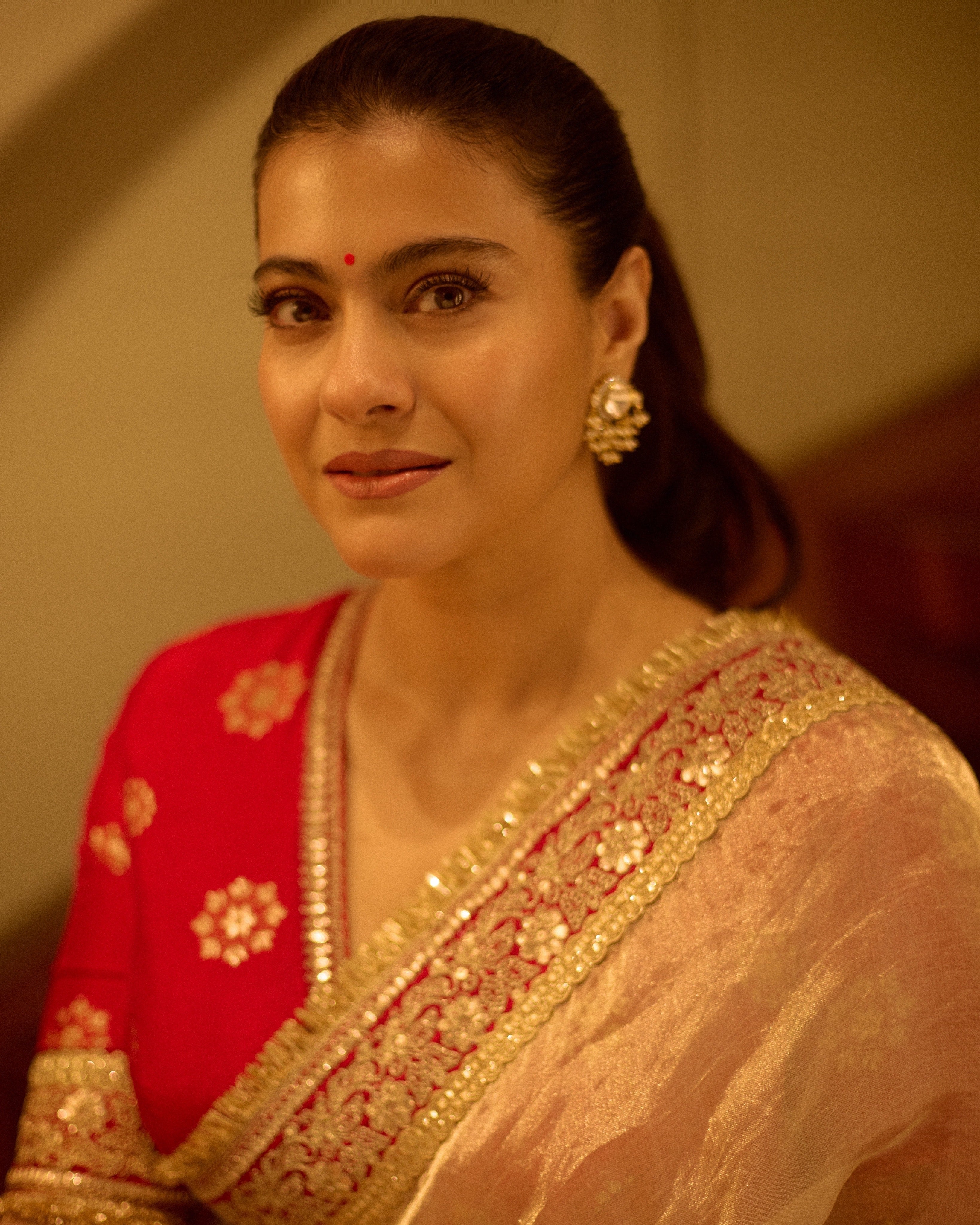 Kajol in Farida Saree Set