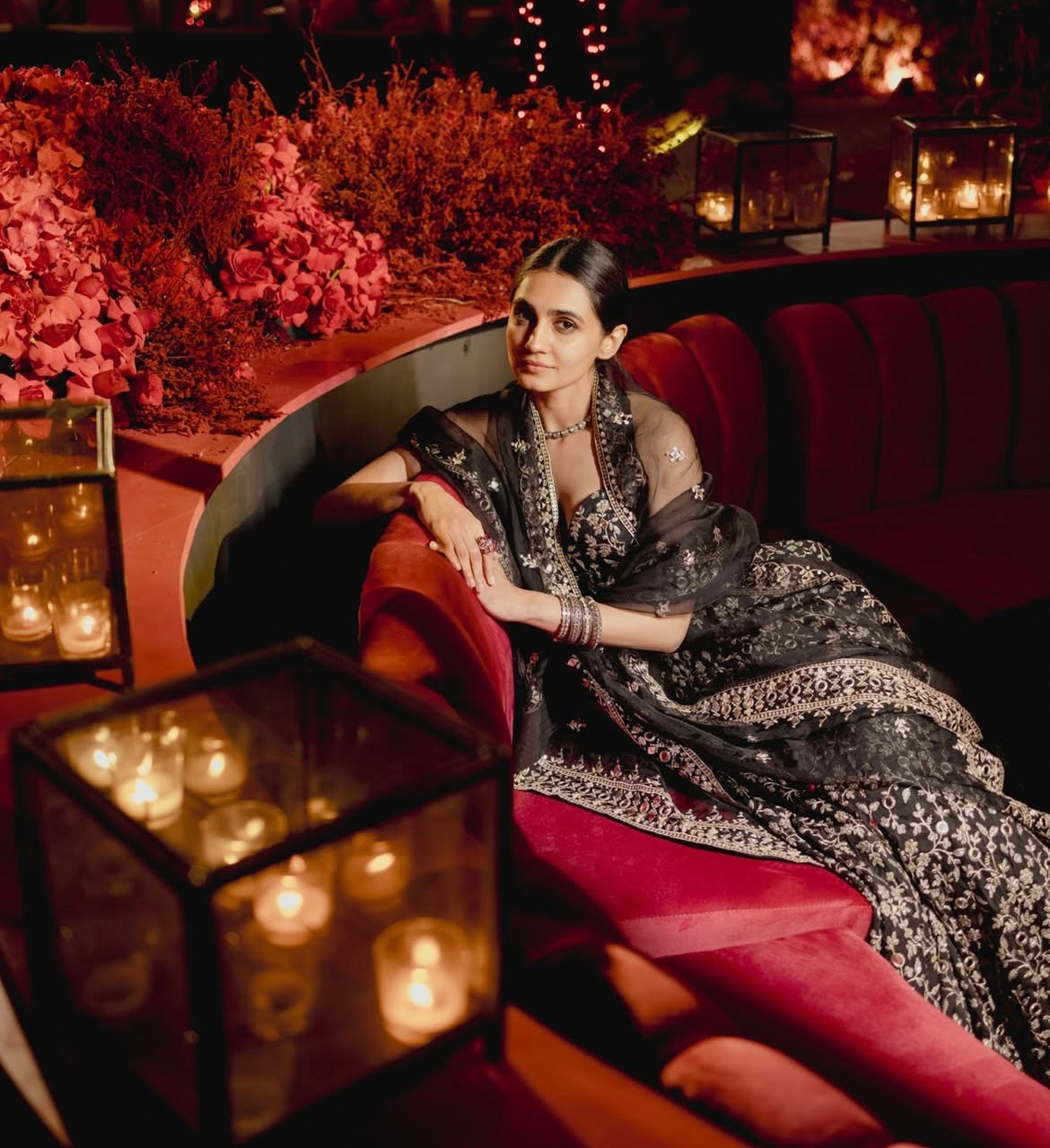 Vedika Pinto in Harshini Lehenga Set