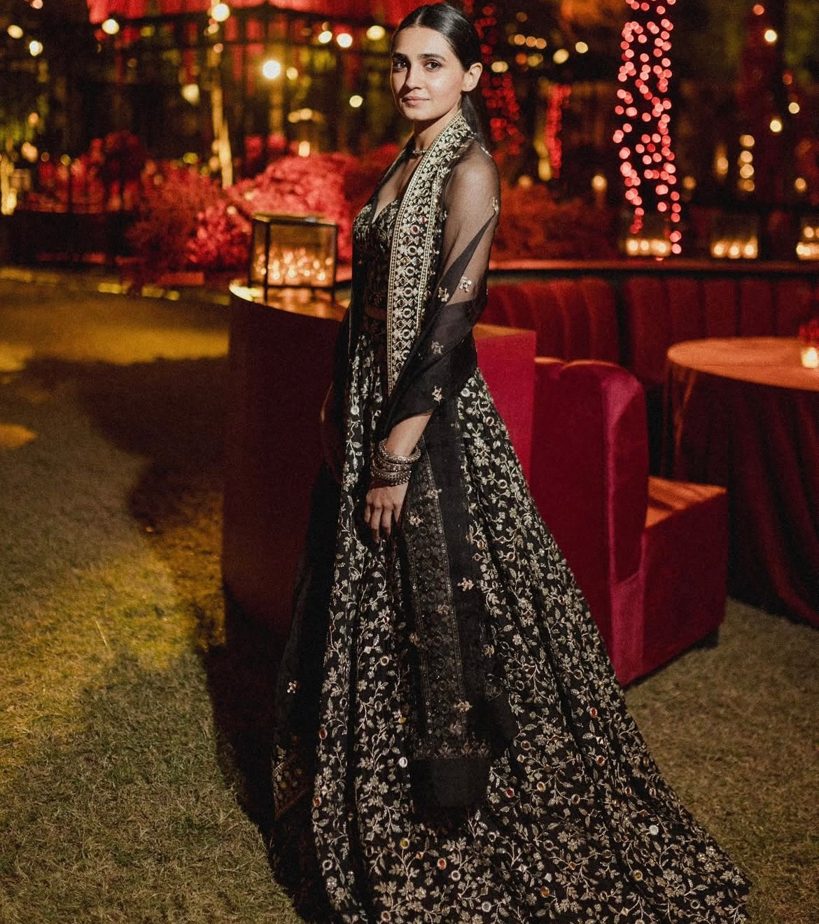 Vedika Pinto in Harshini Lehenga Set