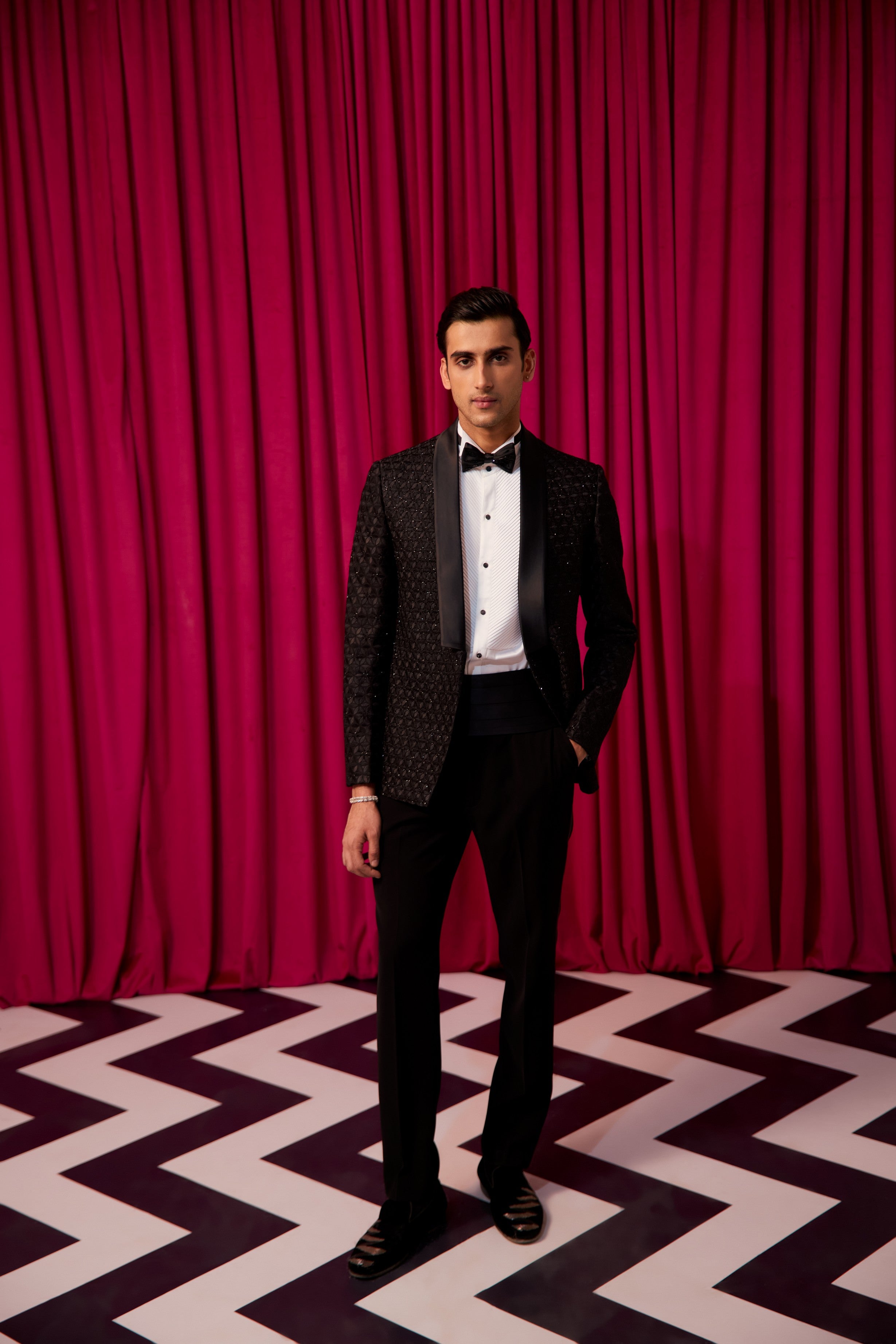 Majestic floral tuxedo set