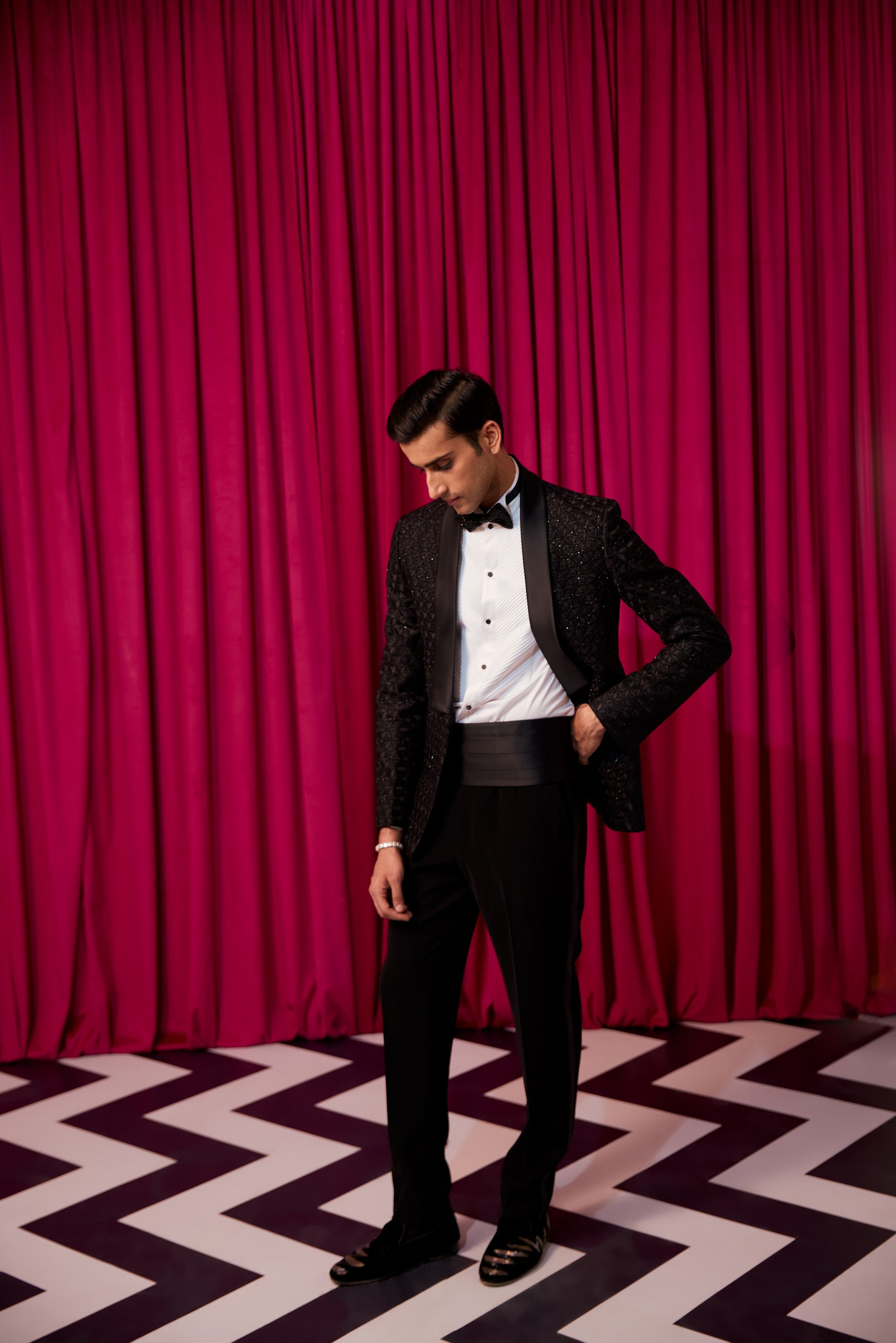 Majestic floral tuxedo set