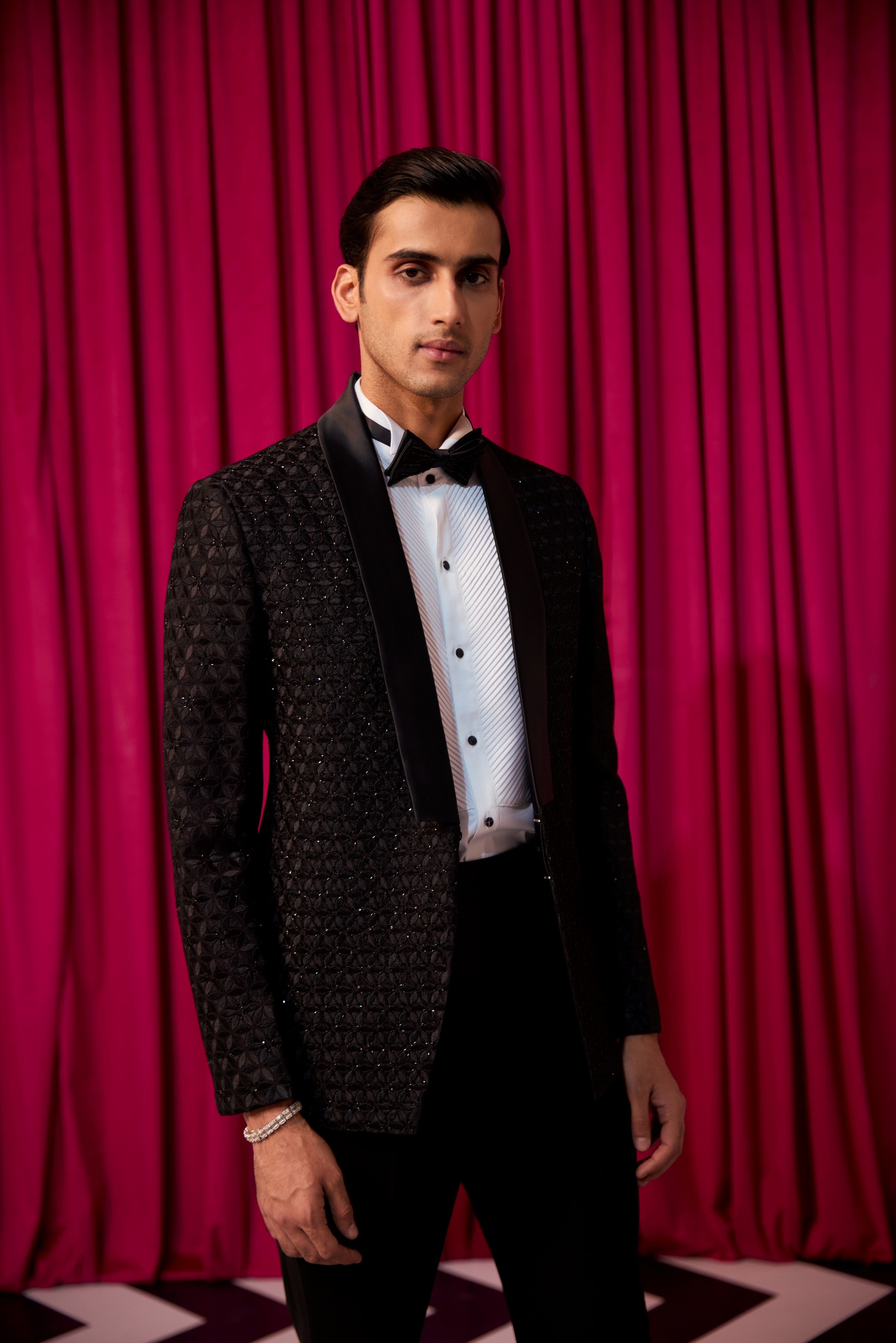 Majestic floral tuxedo set