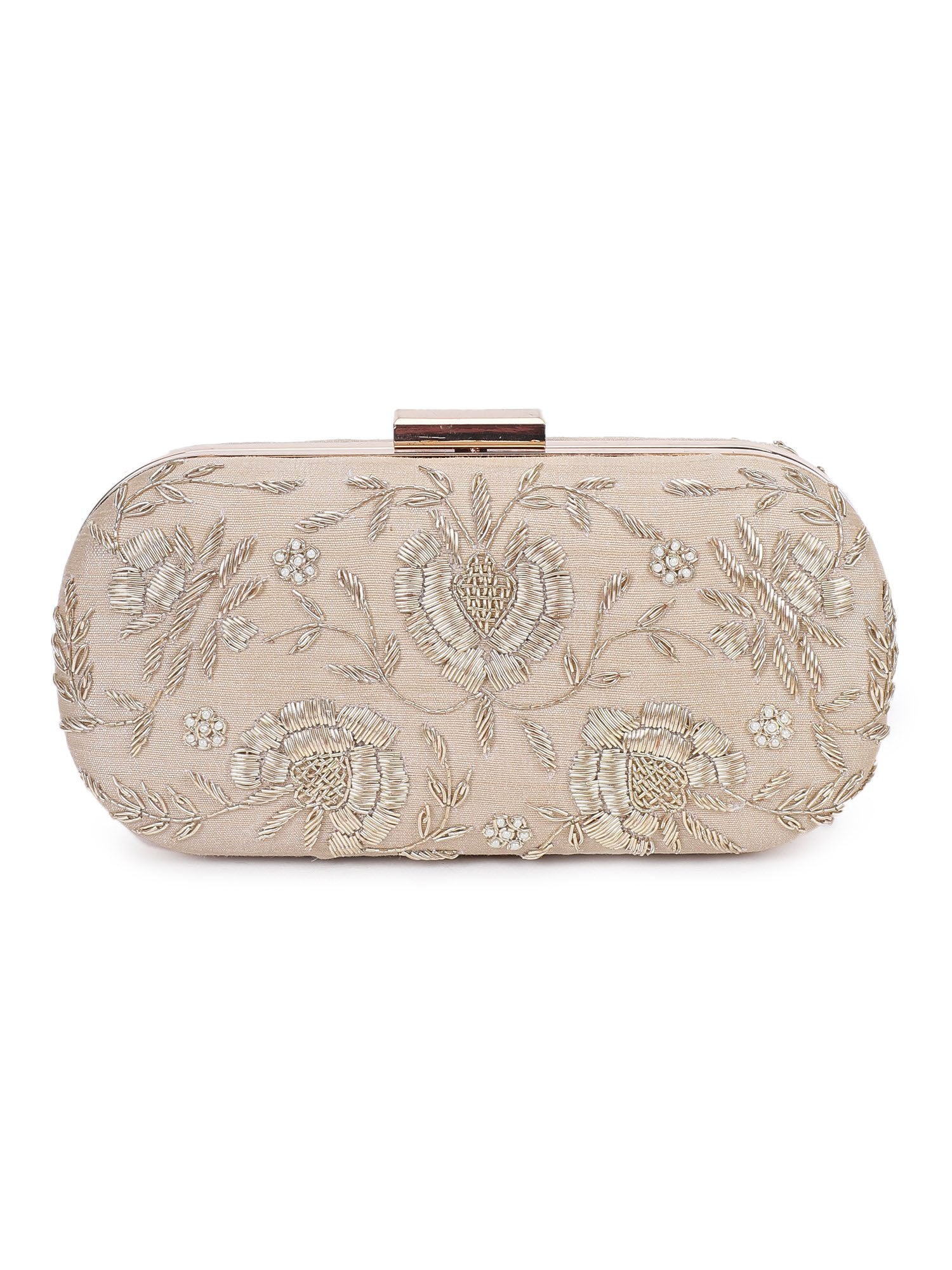Golden bride clutch
