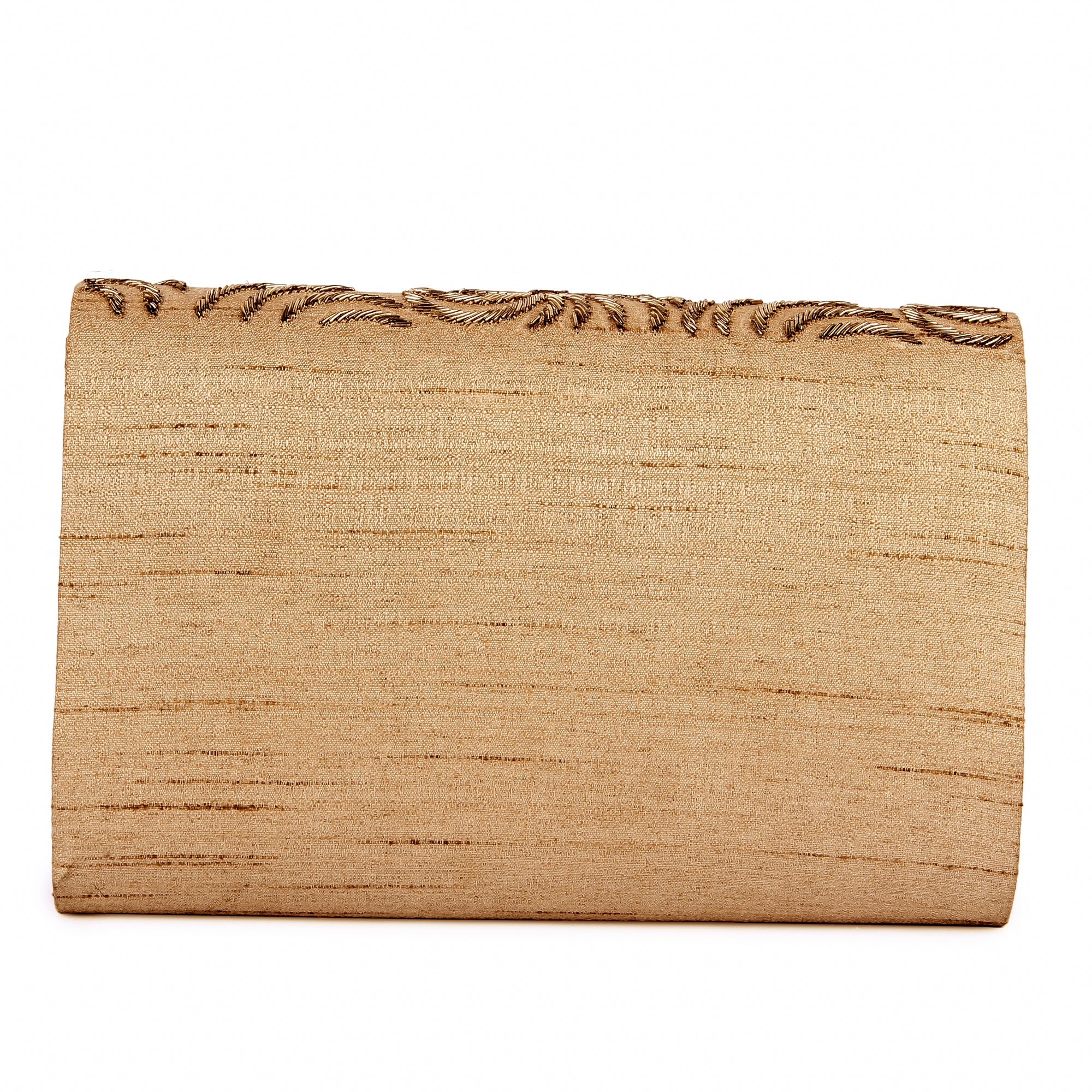 Lustre gold clutch