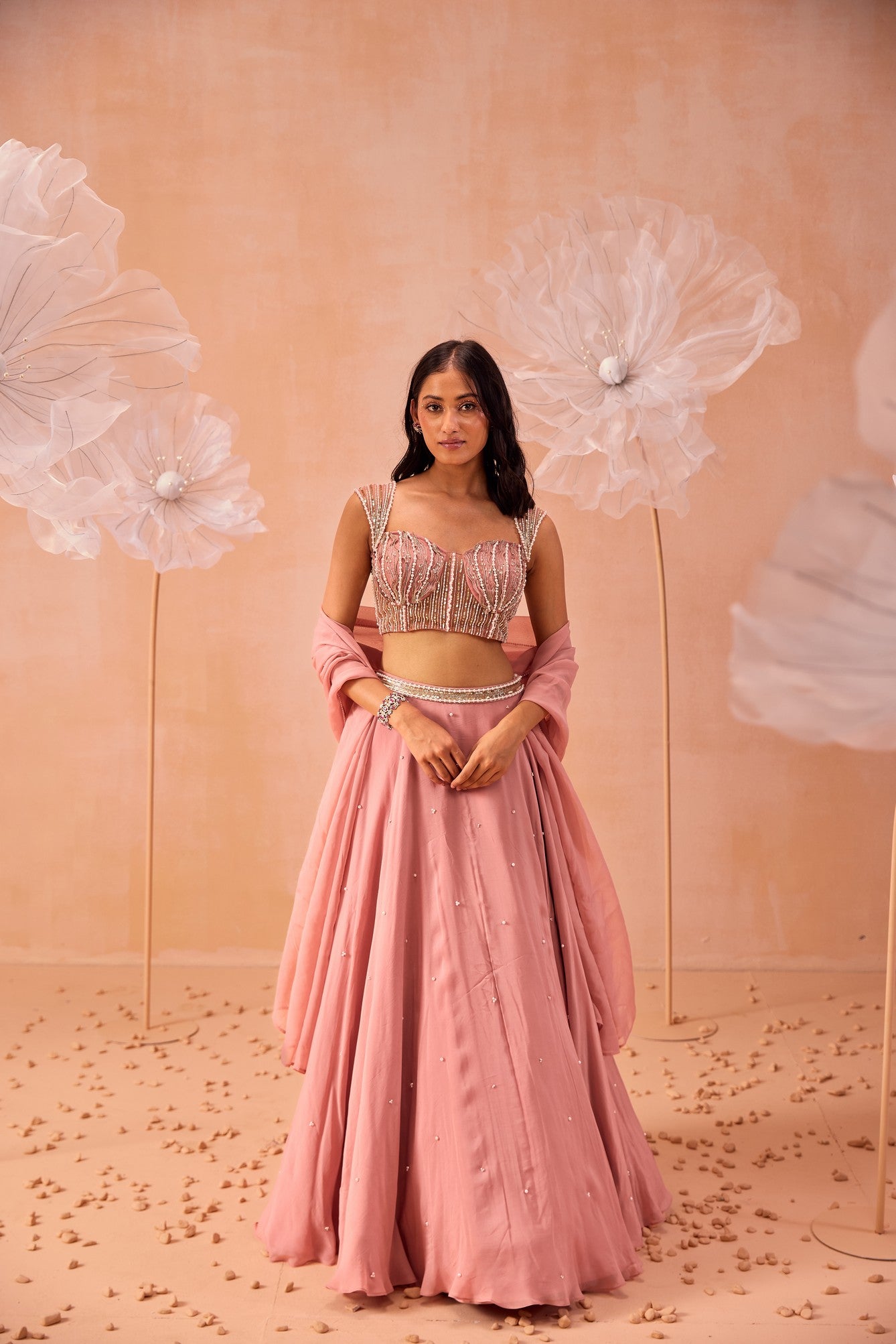 Nudo Pink Lehanga Set