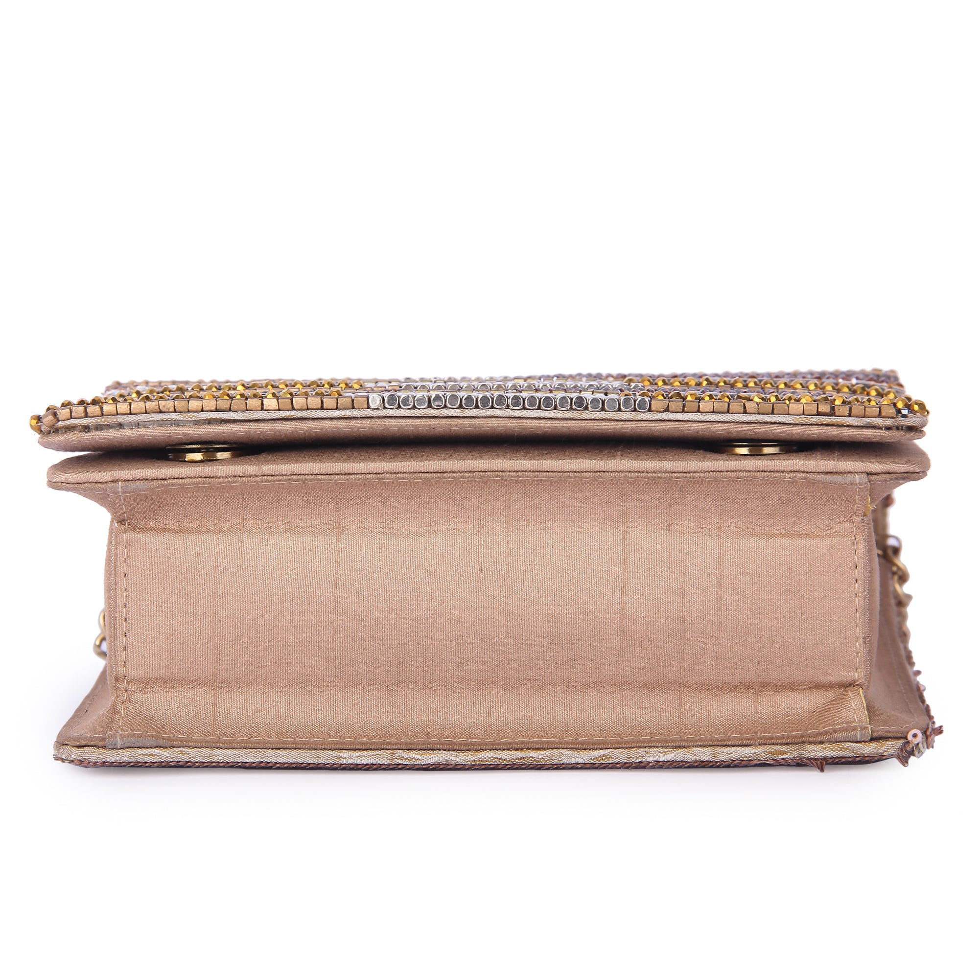 Bonita gold clutch