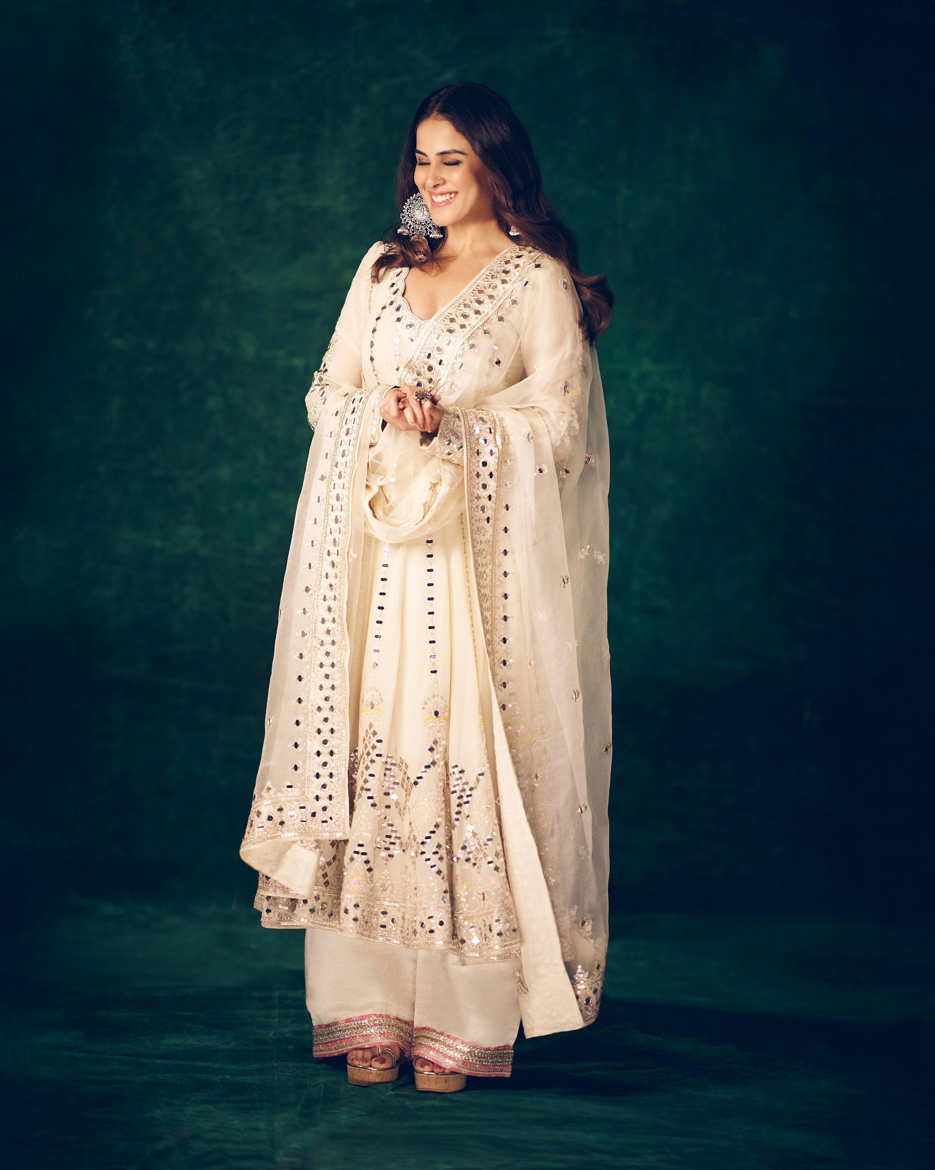 Genelia in Cheshtha Anarkali Set