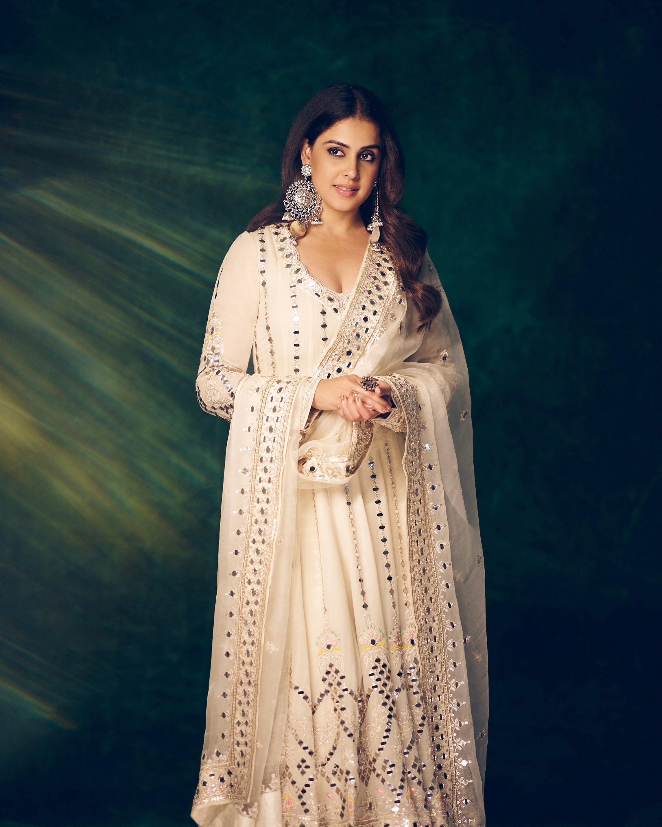 Genelia in Cheshtha Anarkali Set