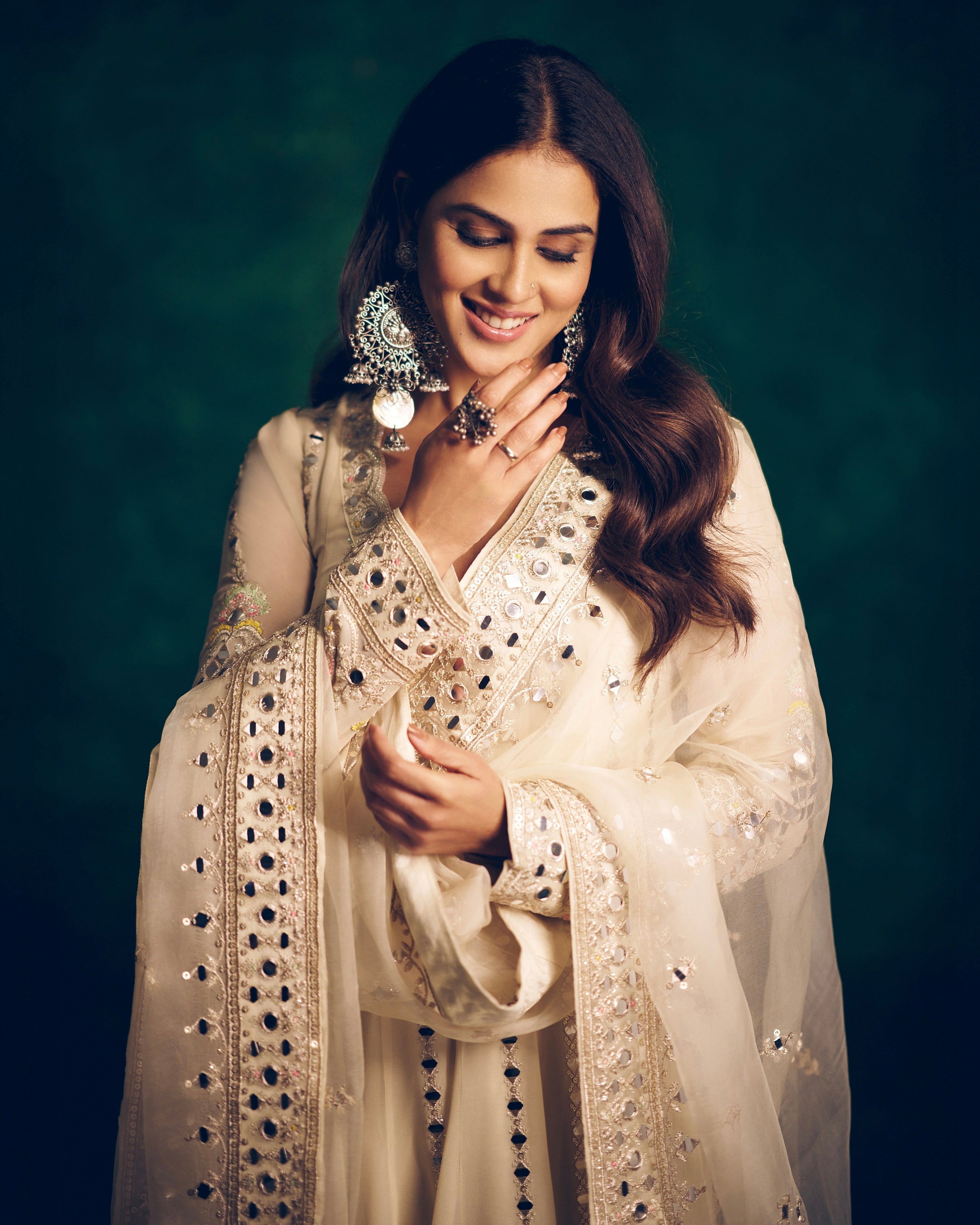 Genelia in Cheshtha Anarkali Set