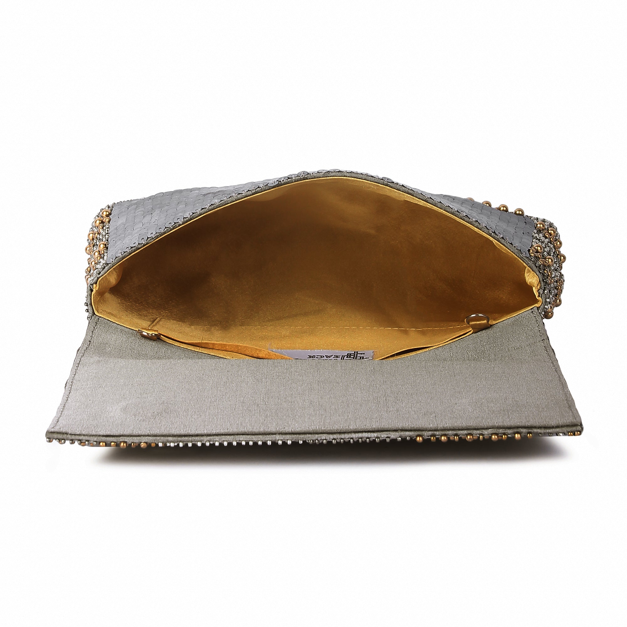 Galaxy grey clutch