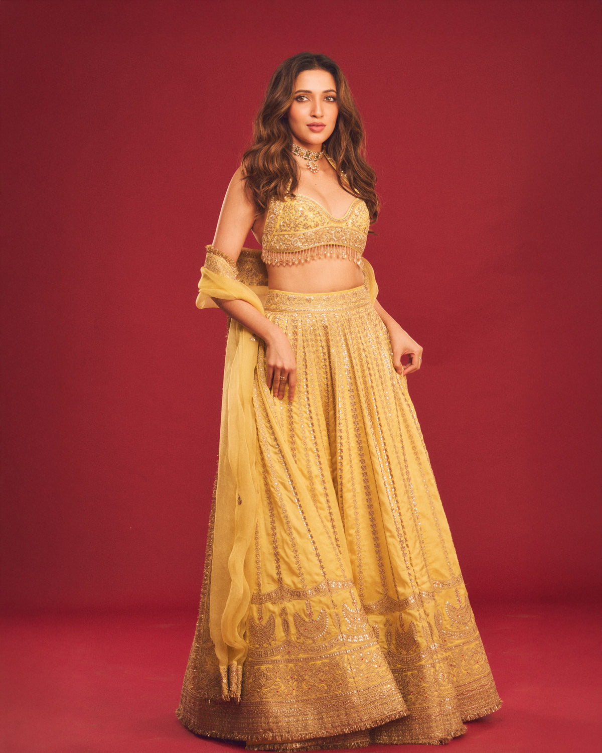 Neha Shetty In Zivaara Lehenga Set