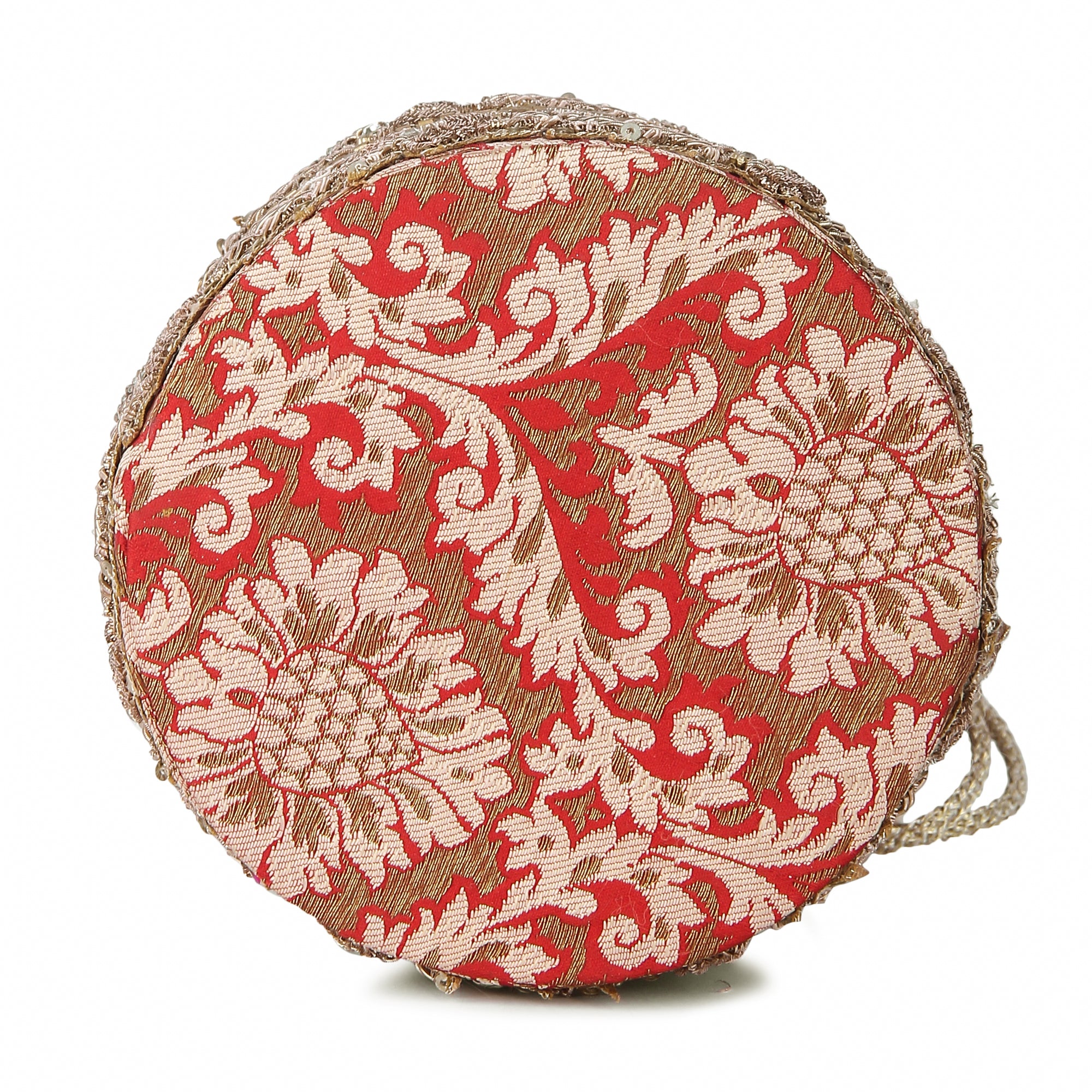 Red brocade potli