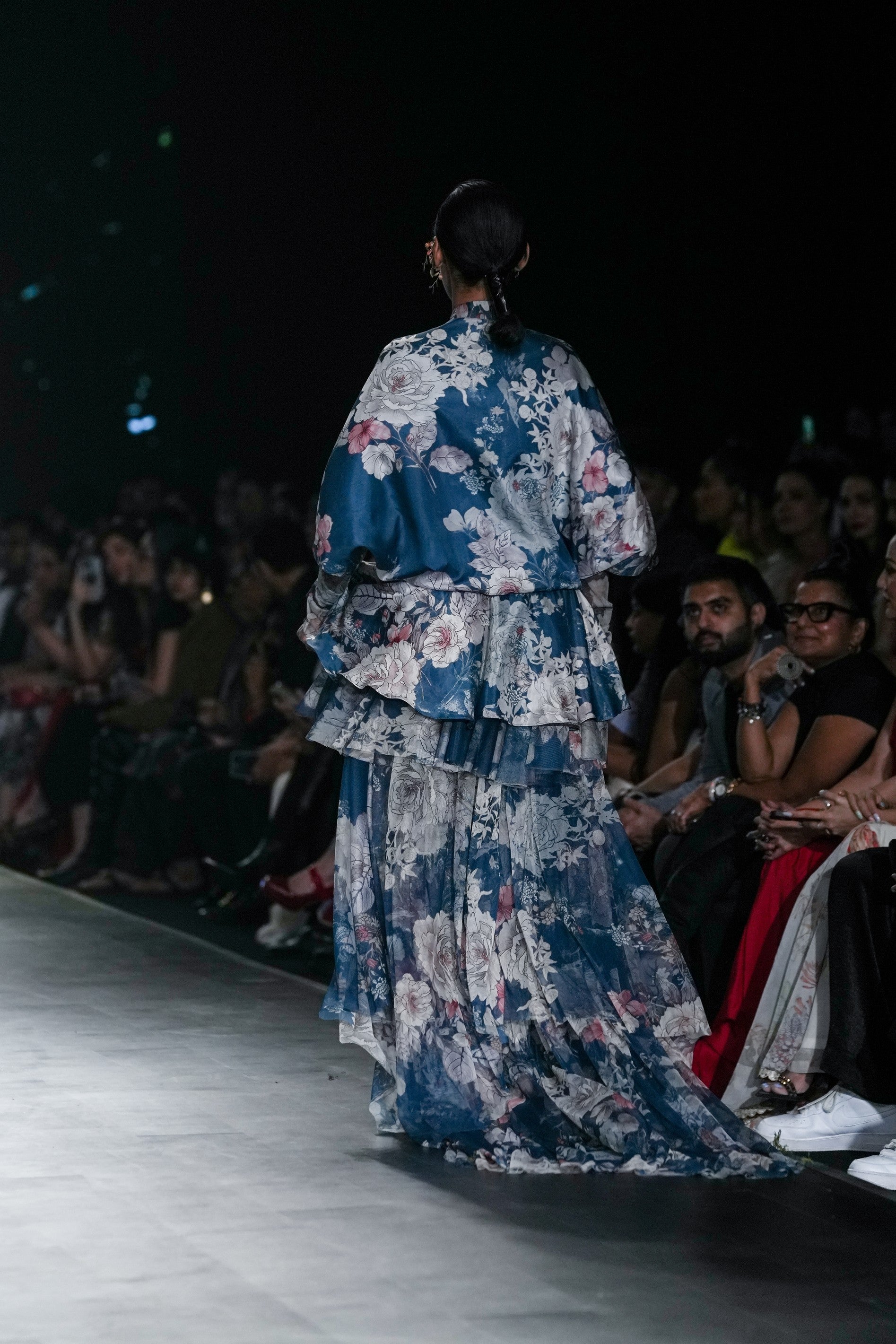 Midnight Blue Printed Dress