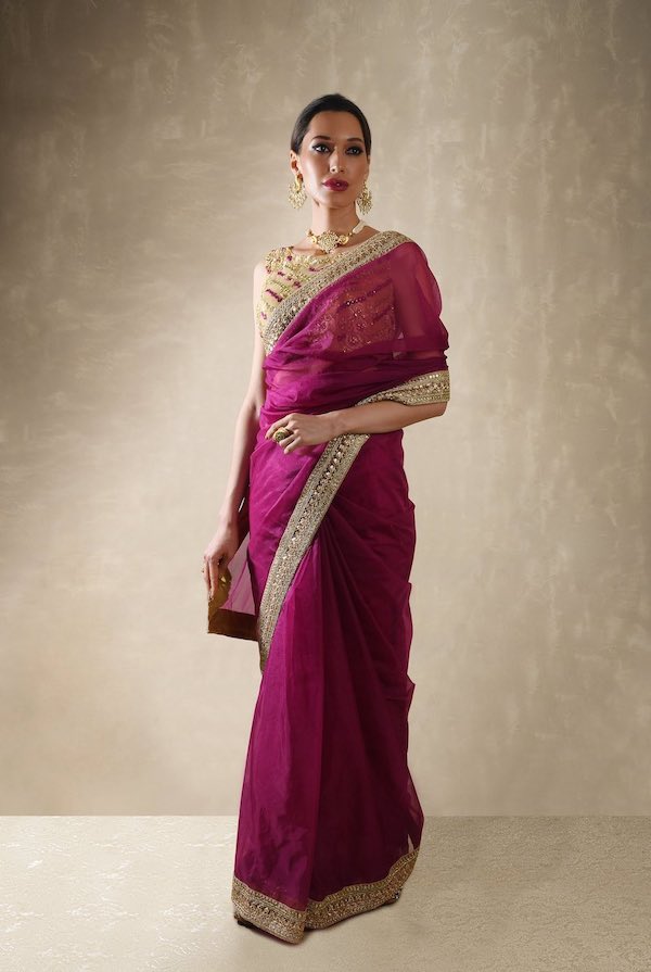 Indigo sari set