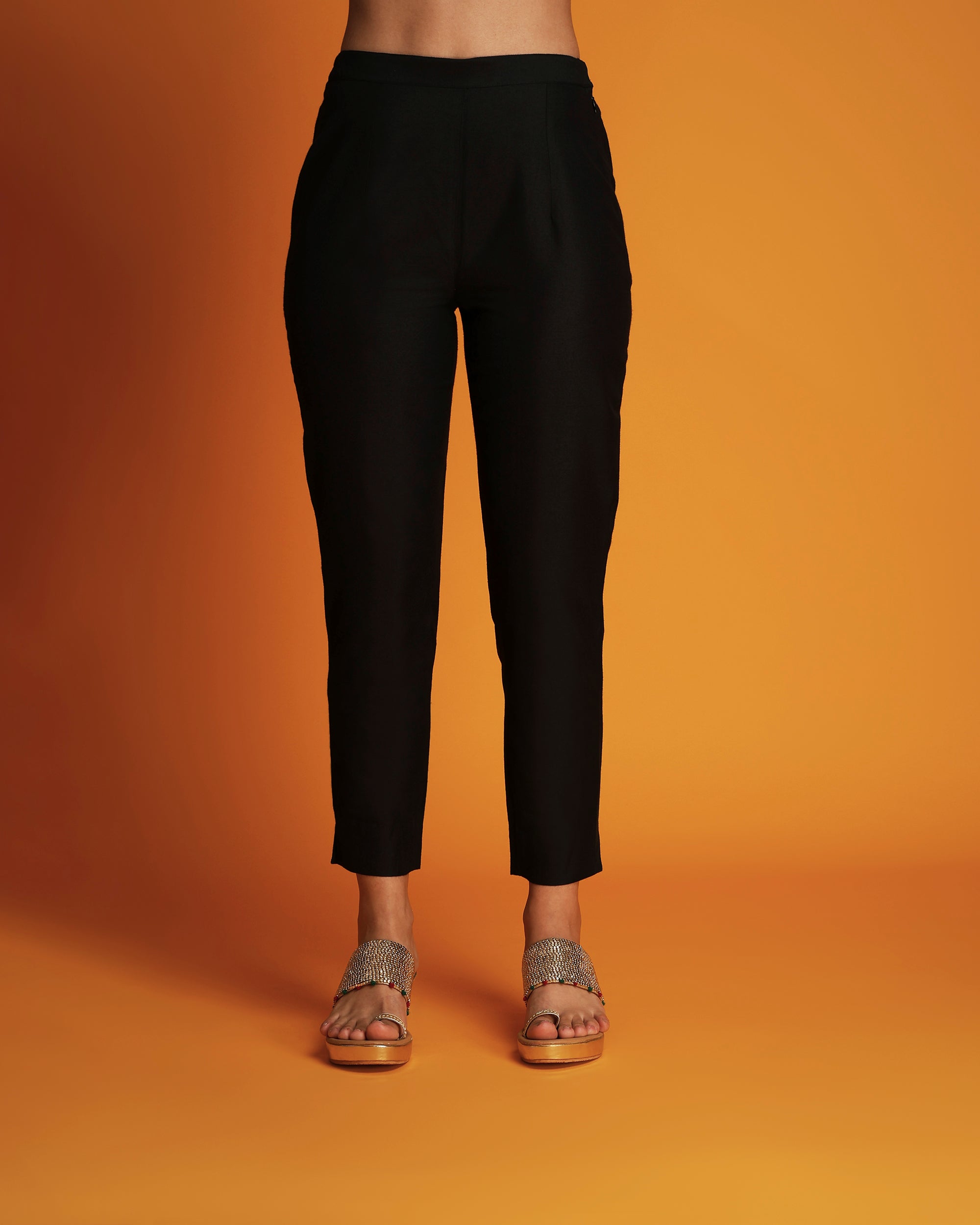 Black narrow pants