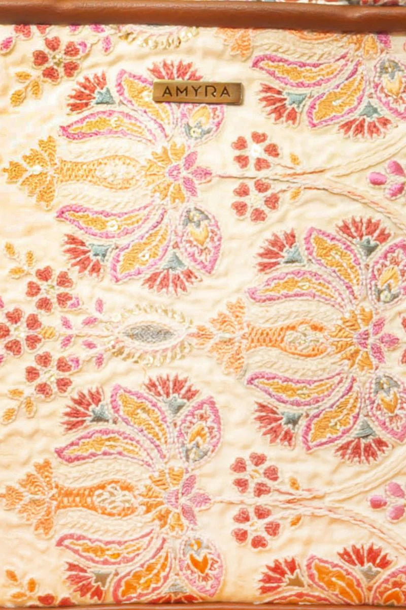 Kamal Embroidered Handbag - Multicolor