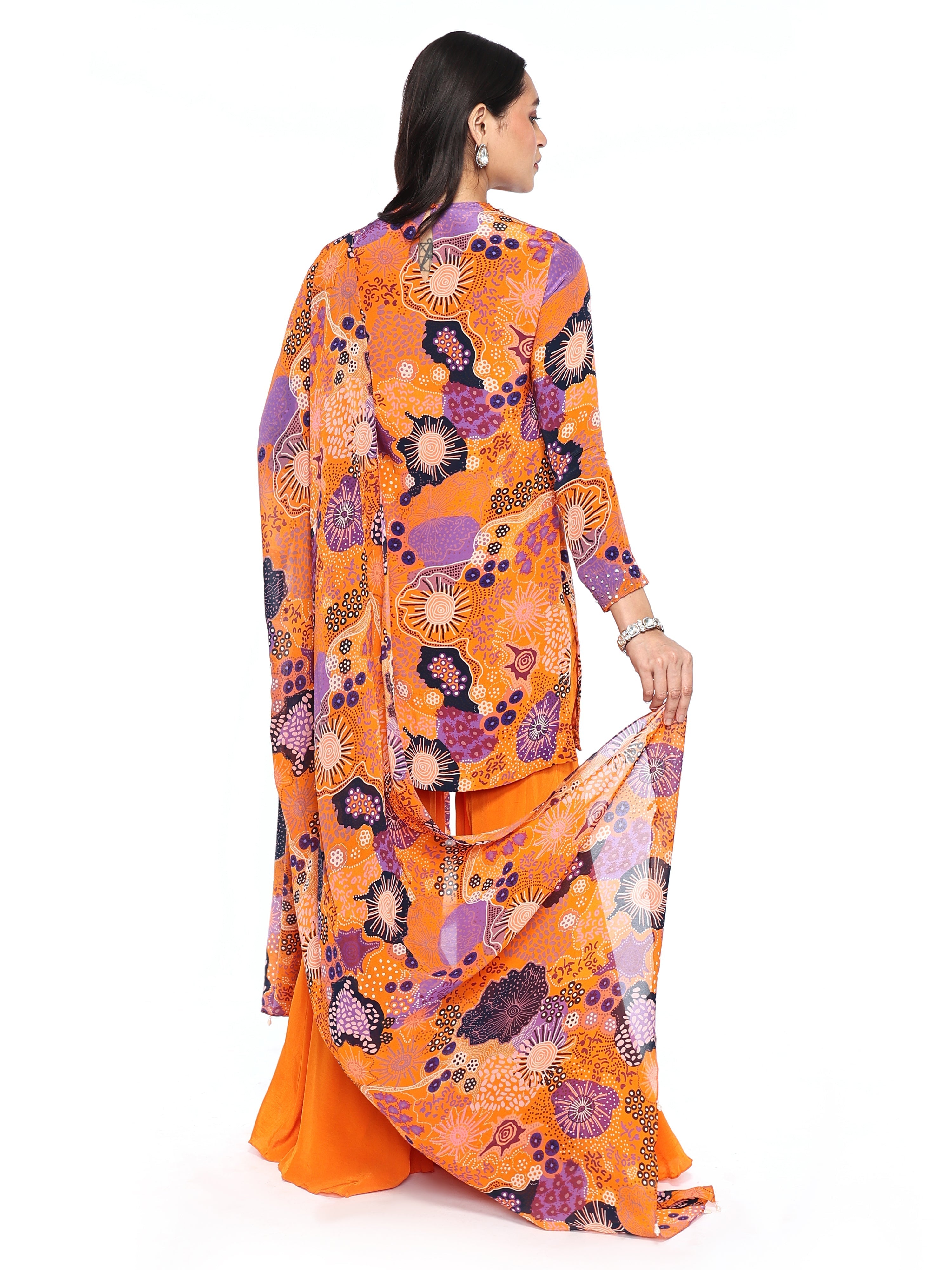Short tunic, garara, dupatta