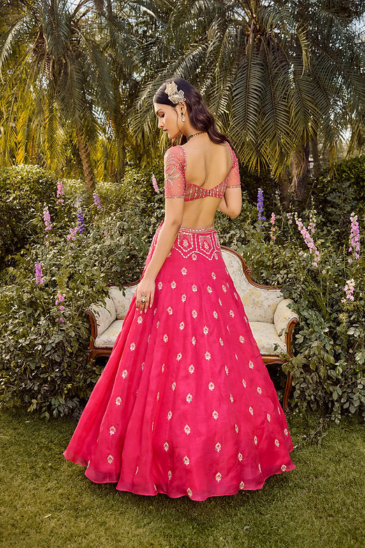 Pink Mirage Lehenga Set